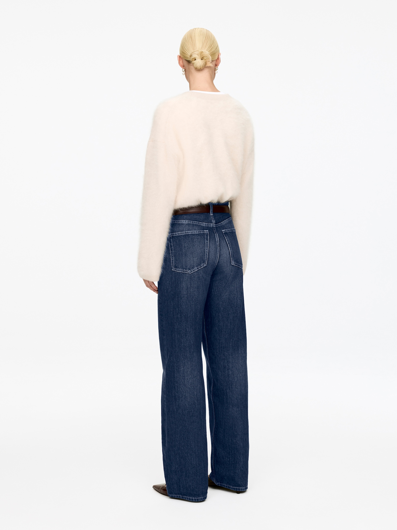 Jean ample CORAL - Bleu foncé/Bleu/Blanc cassé/Bleu/Beige/Bleu foncé - 4