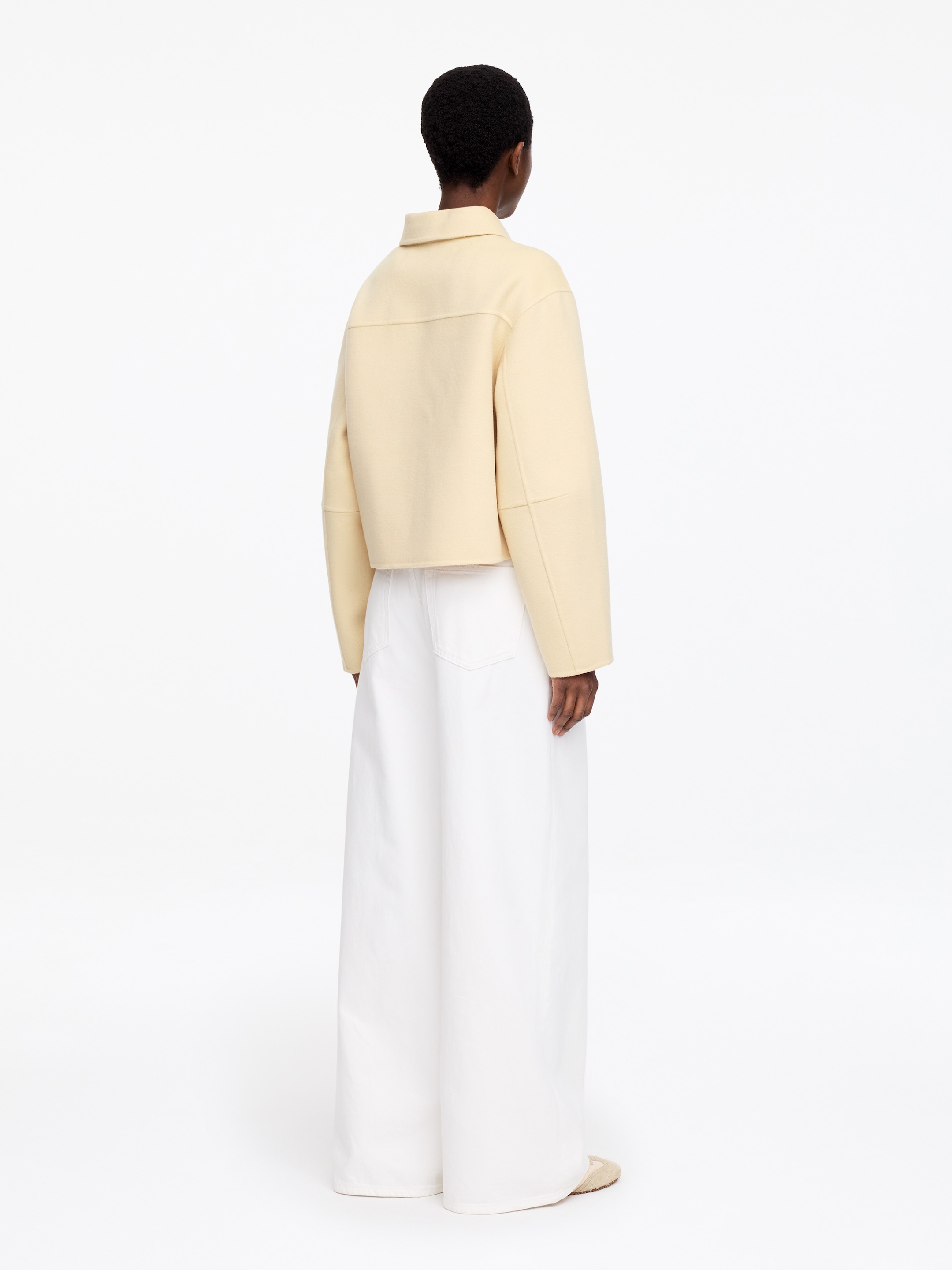 Doublé Wool-Blend Overshirt - Cream - Regular fit - Women - StillMedia/Lookbook - 5