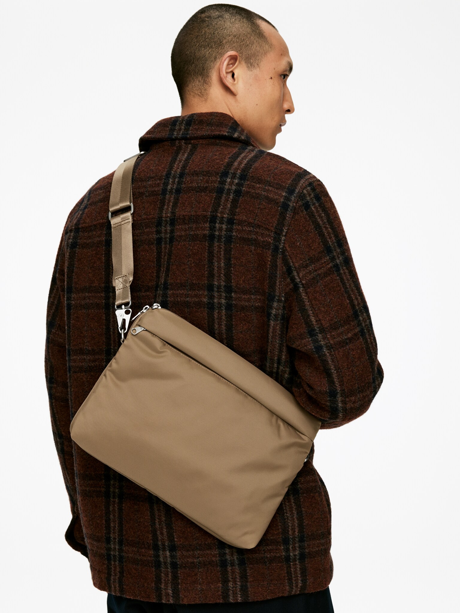 Funda para portátil de 13" y 16" - Beige oscuro/Negro