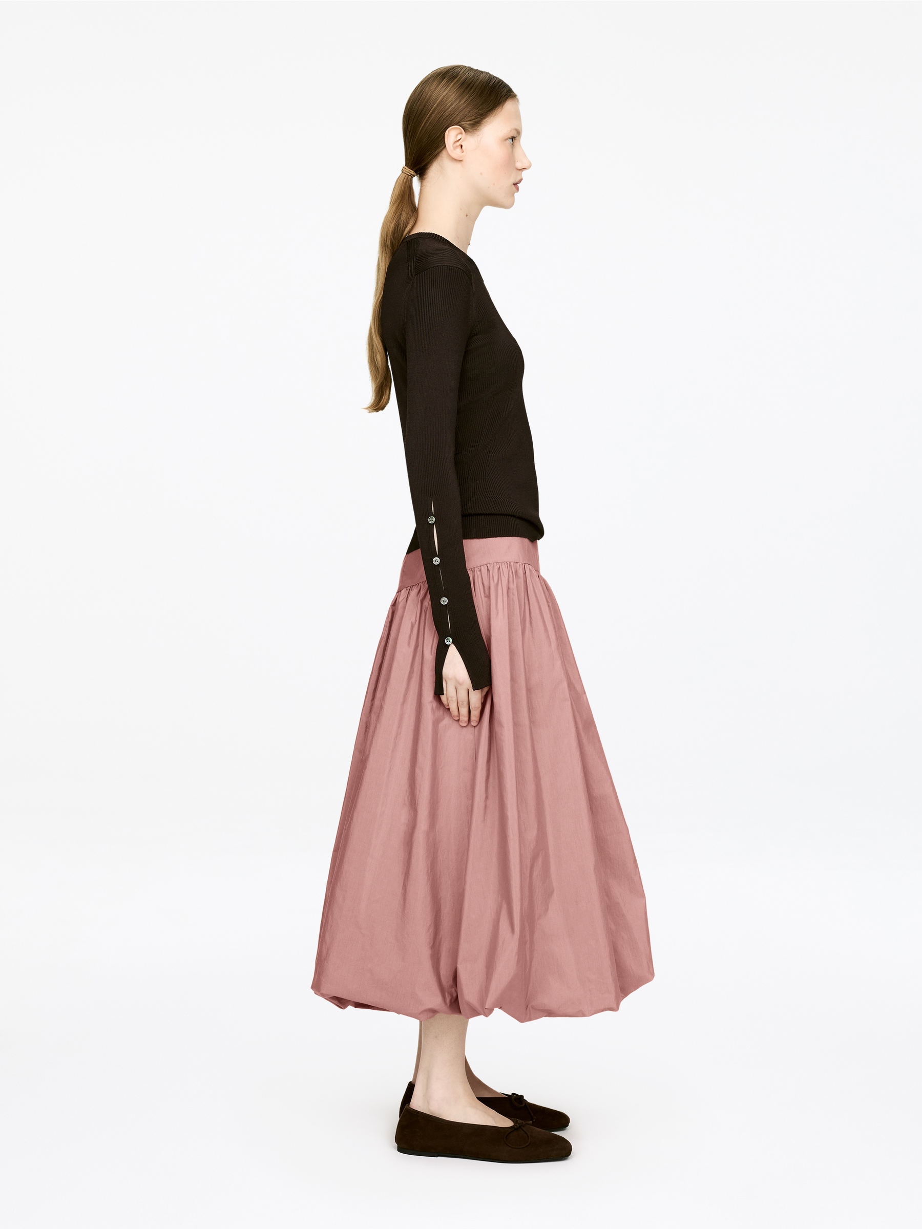 Jupe bouffante en taffetas - Rose - Regular fit - Femme - StillMedia/Lookbook - 6