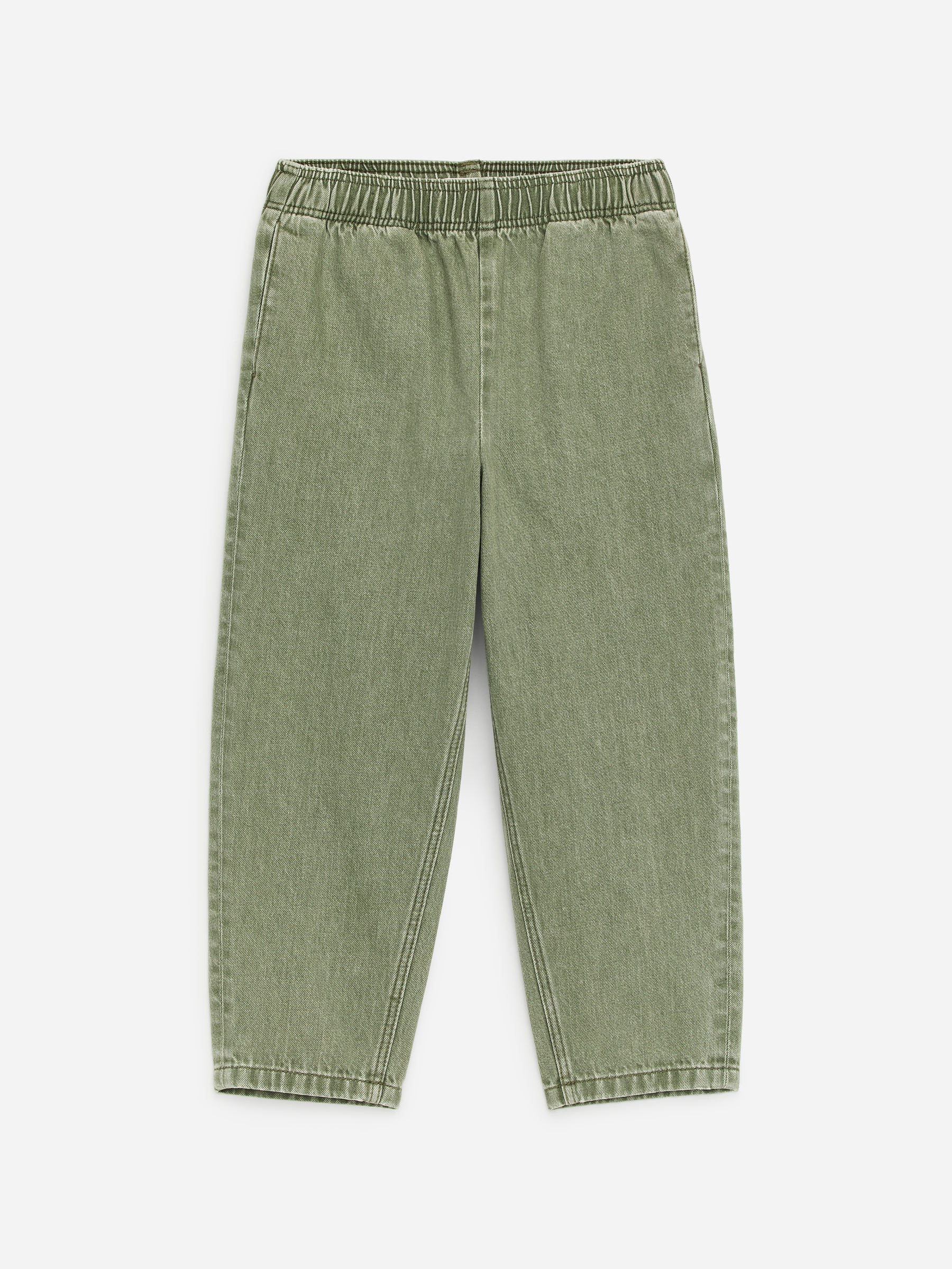 Relaxed Barrel Trousers-#B6C1A2-18695
