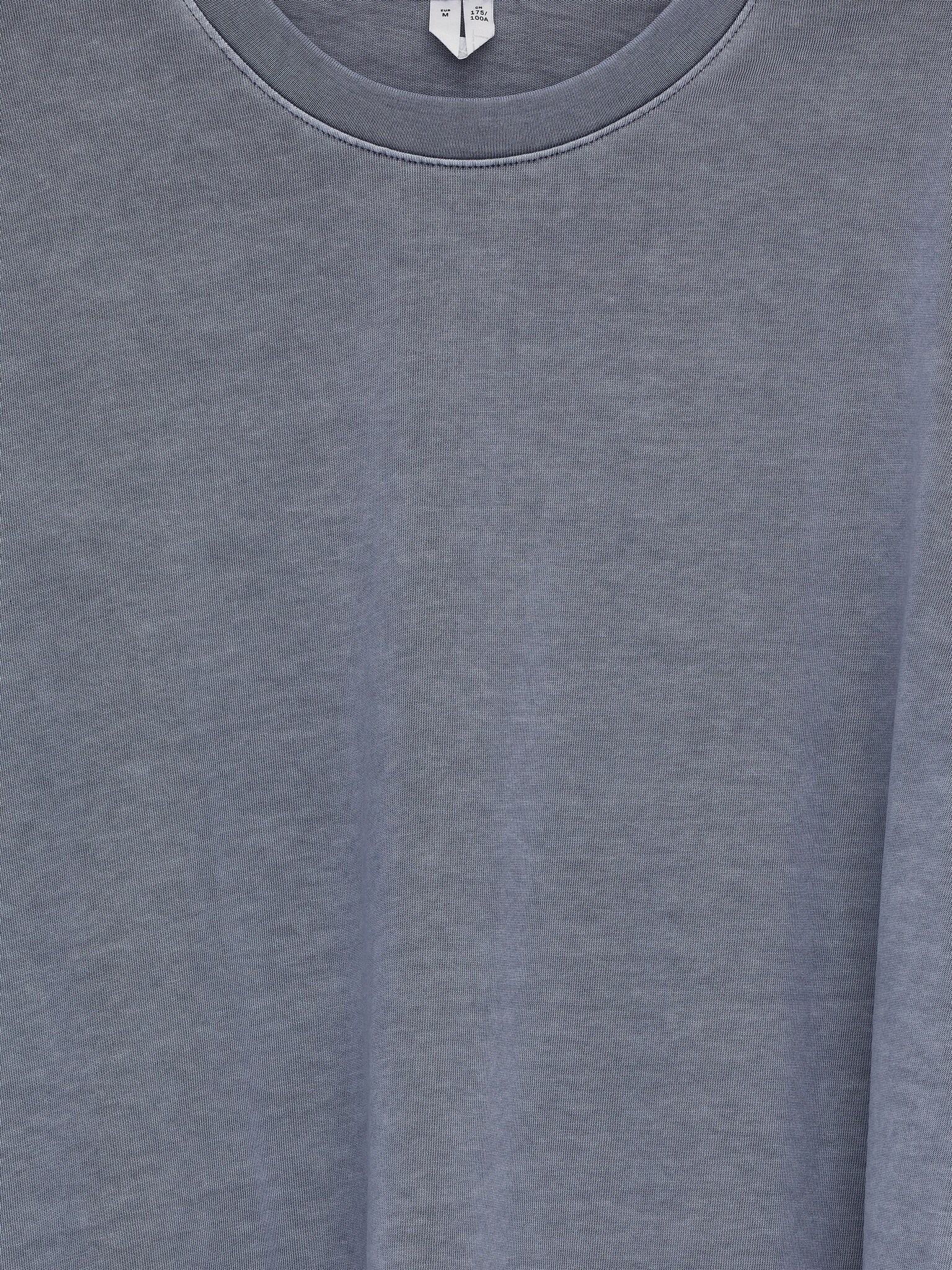 T-shirt à manches longues - Bleu délavé/Noir délavé/Beige délavé - 5