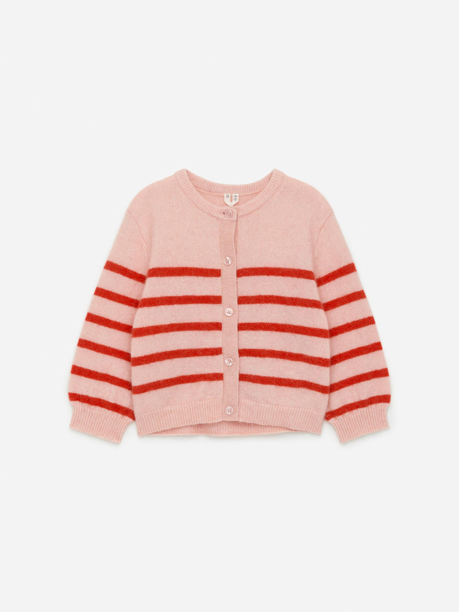 Leopard Kids Cardigan (Pink)