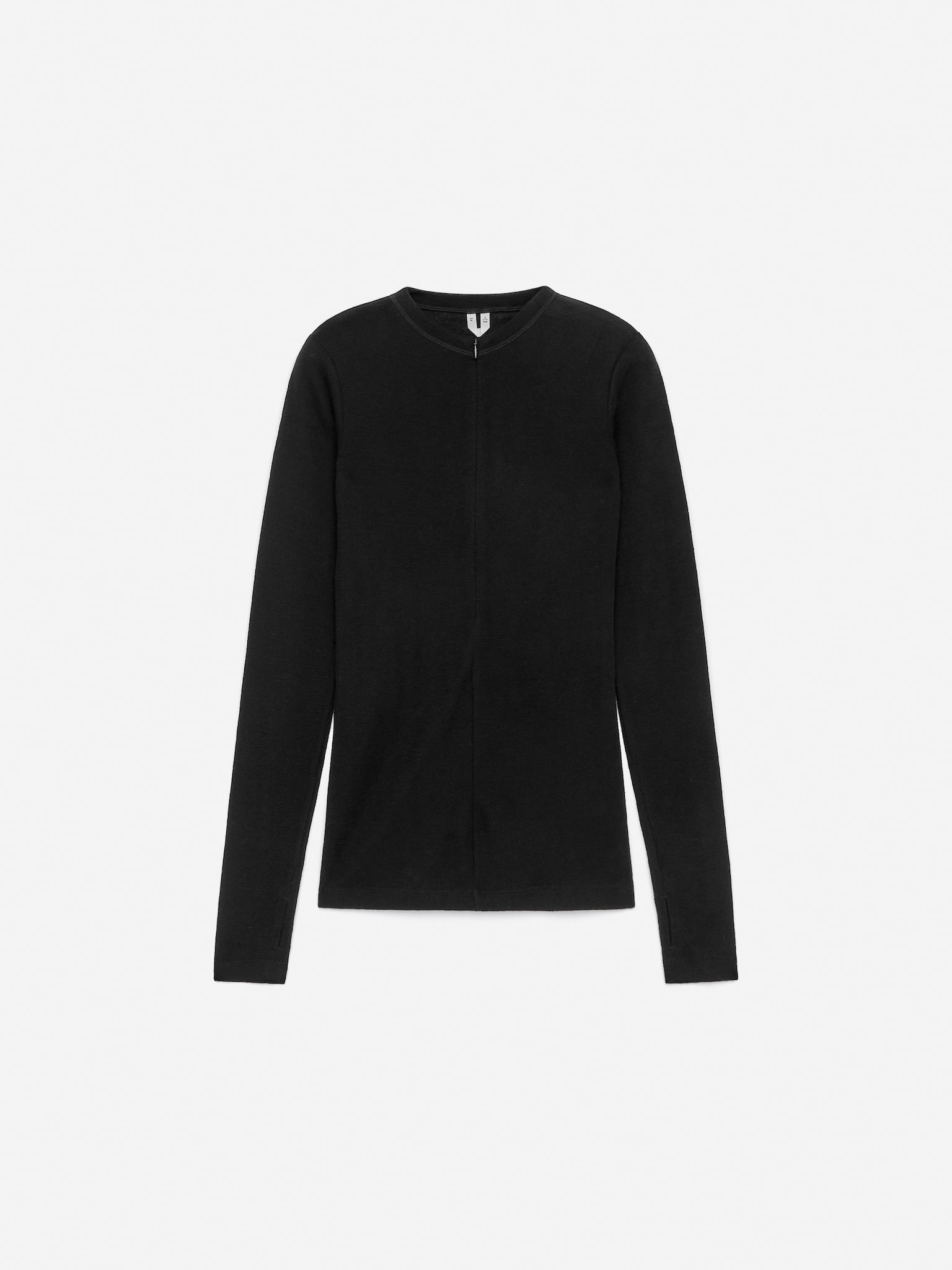 Haut en laine avec demi-zip - Noir - 2