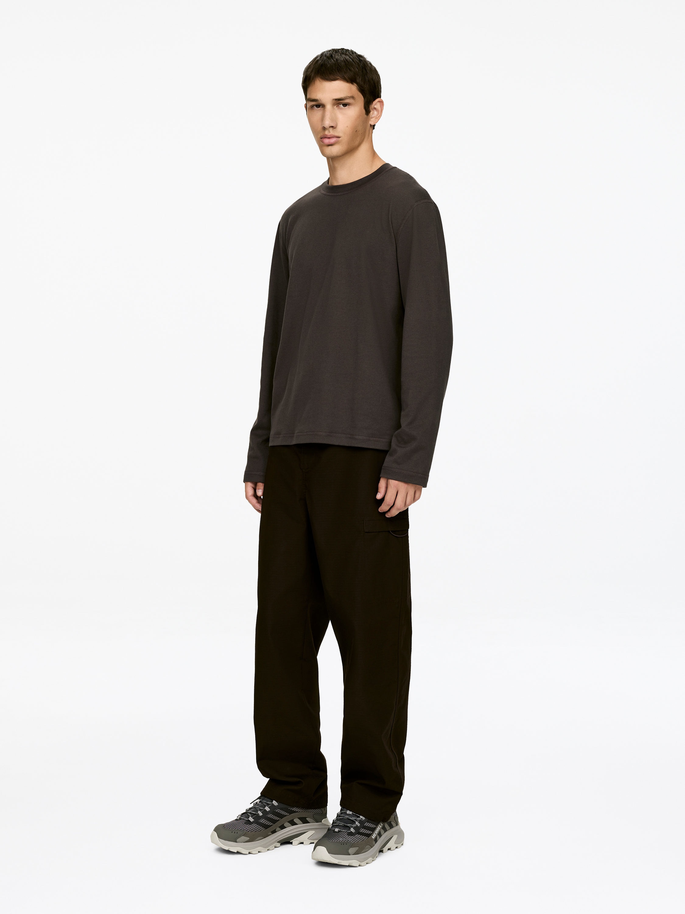Long-Sleeve T-Shirt - Brown - Regular fit - Men - StillMedia/Lookbook - 3