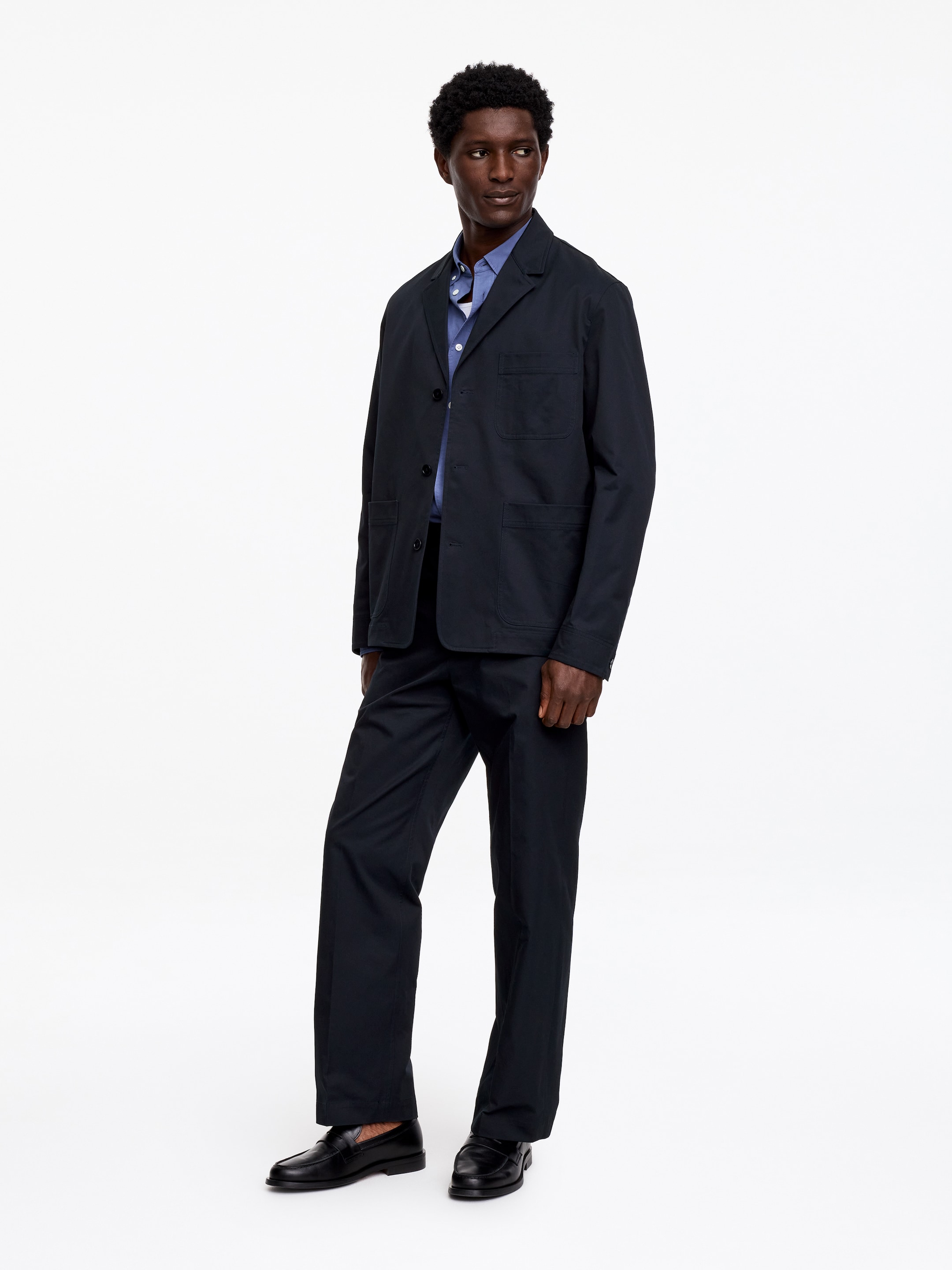 Cotton Twill Blazer - Dark Blue - Regular fit - Men - StillMedia/Lookbook - 5