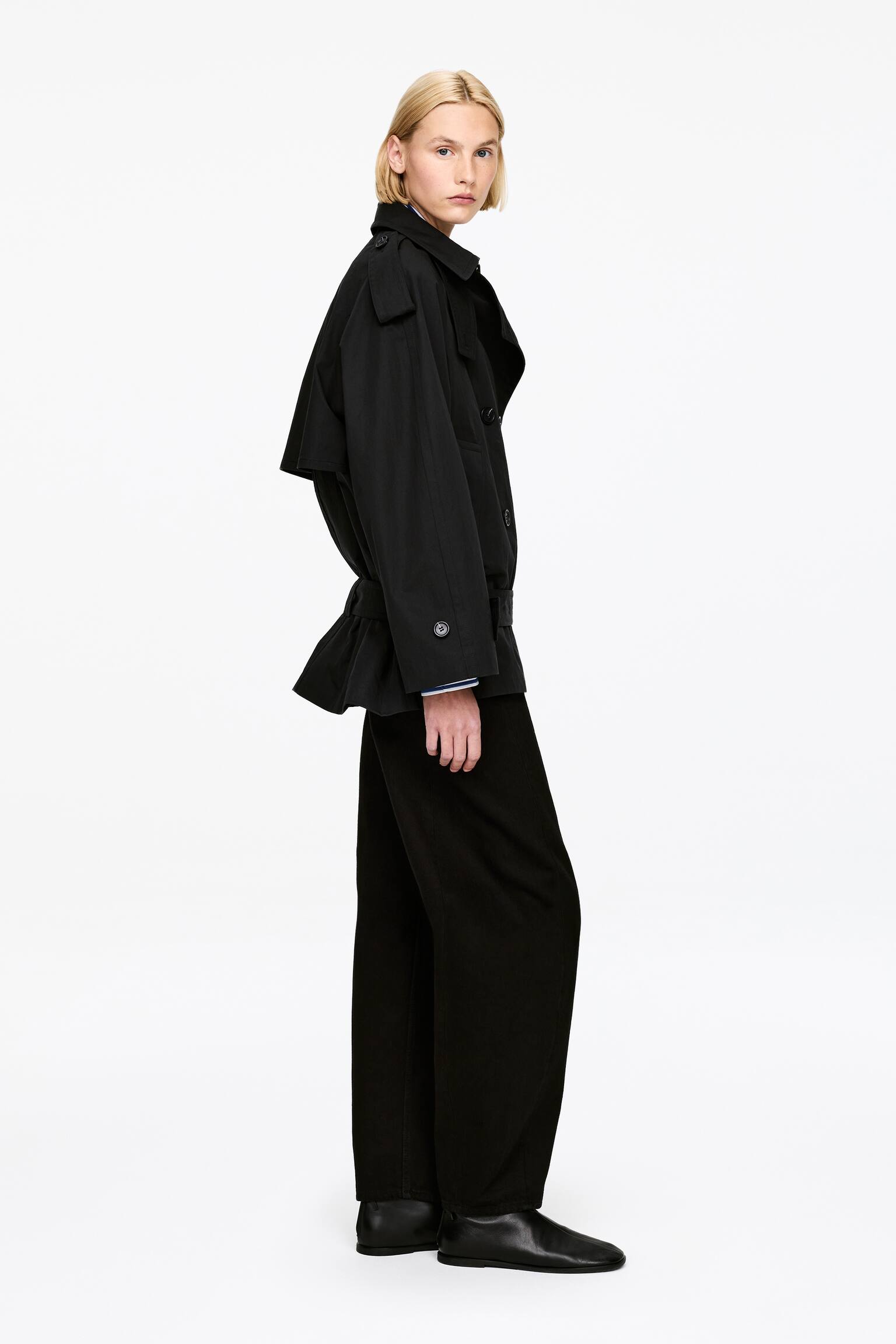 Trench oversize - Noir - 3