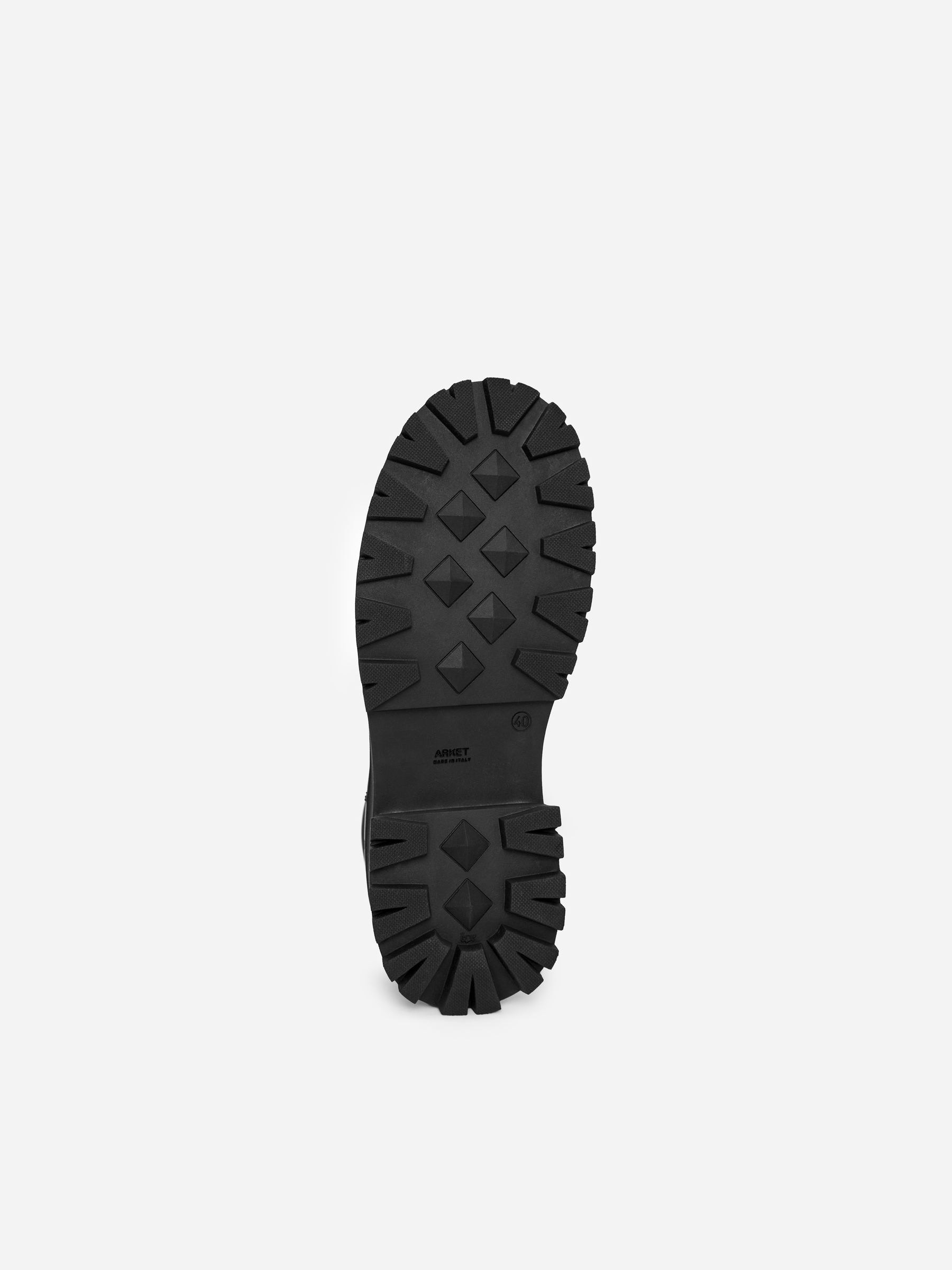 Bottines en cuir à semelle épaisse - Noir - Femme - StillMedia/DescriptiveStillLife - 3