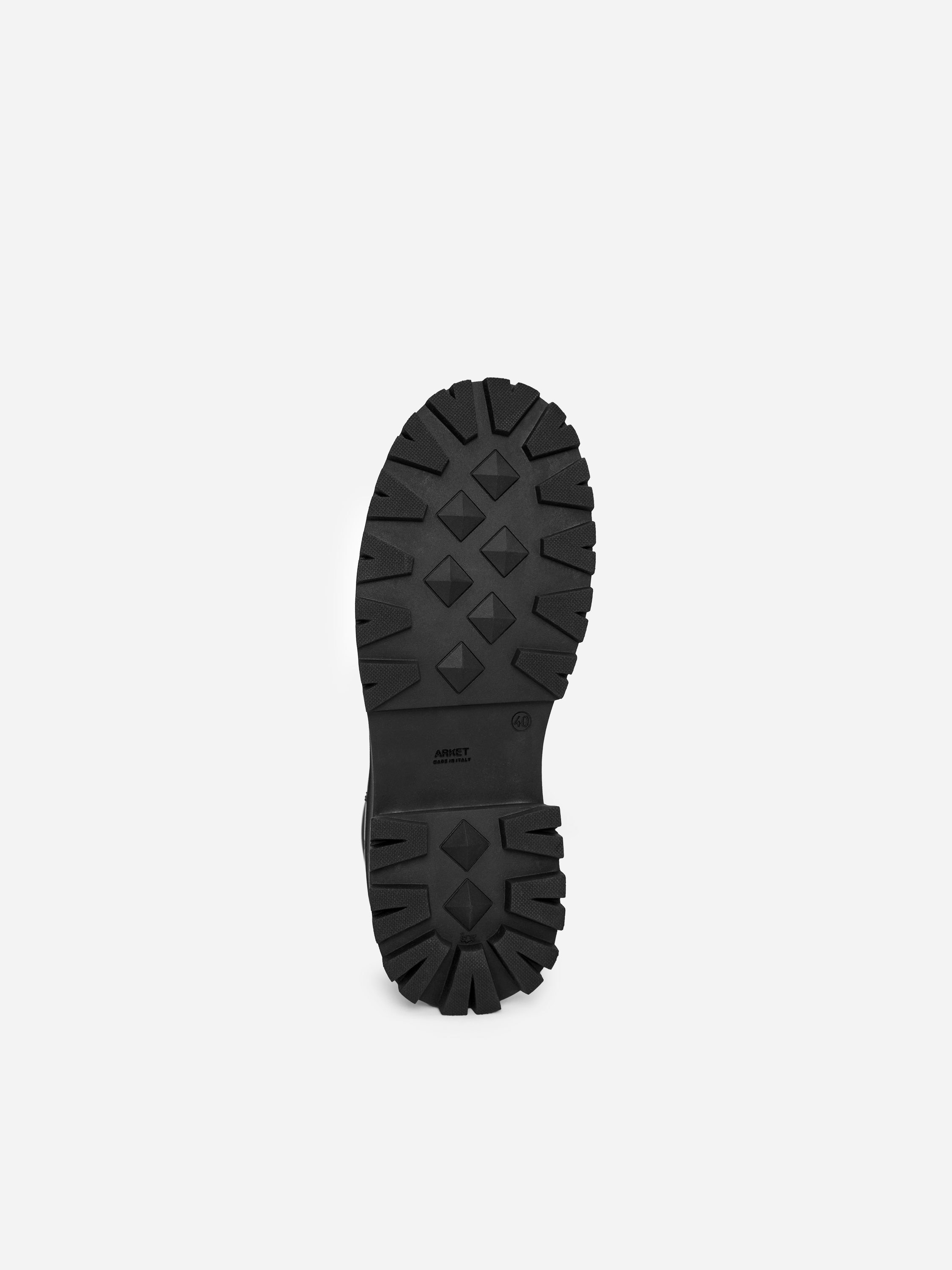 Chunky Leather Ankle Boots - Black - Women - StillMedia/DescriptiveStillLife - 3