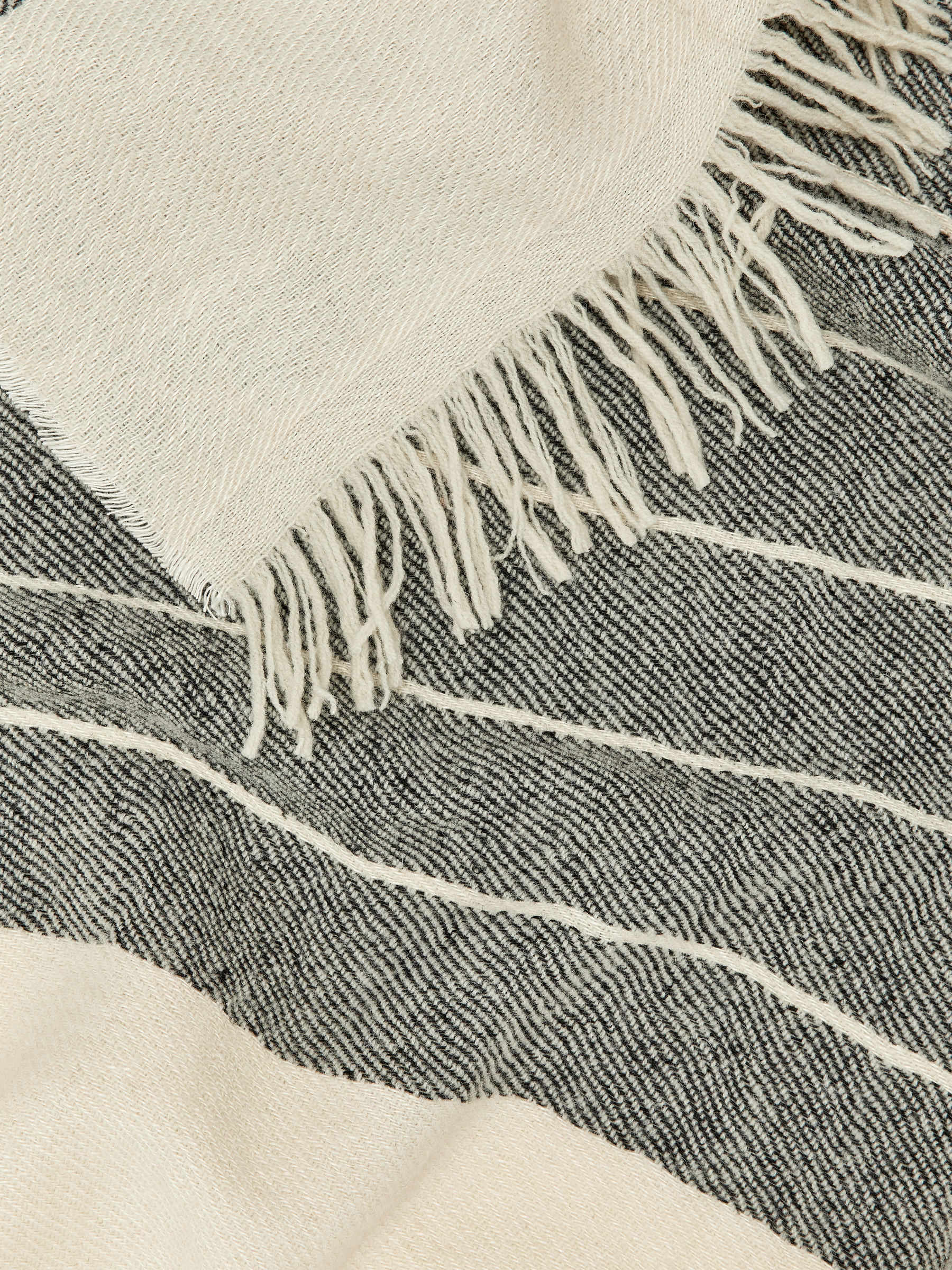 Linen Wool Blanket - Off White/Black - Homeware - StillMedia/DescriptiveDetail - 2