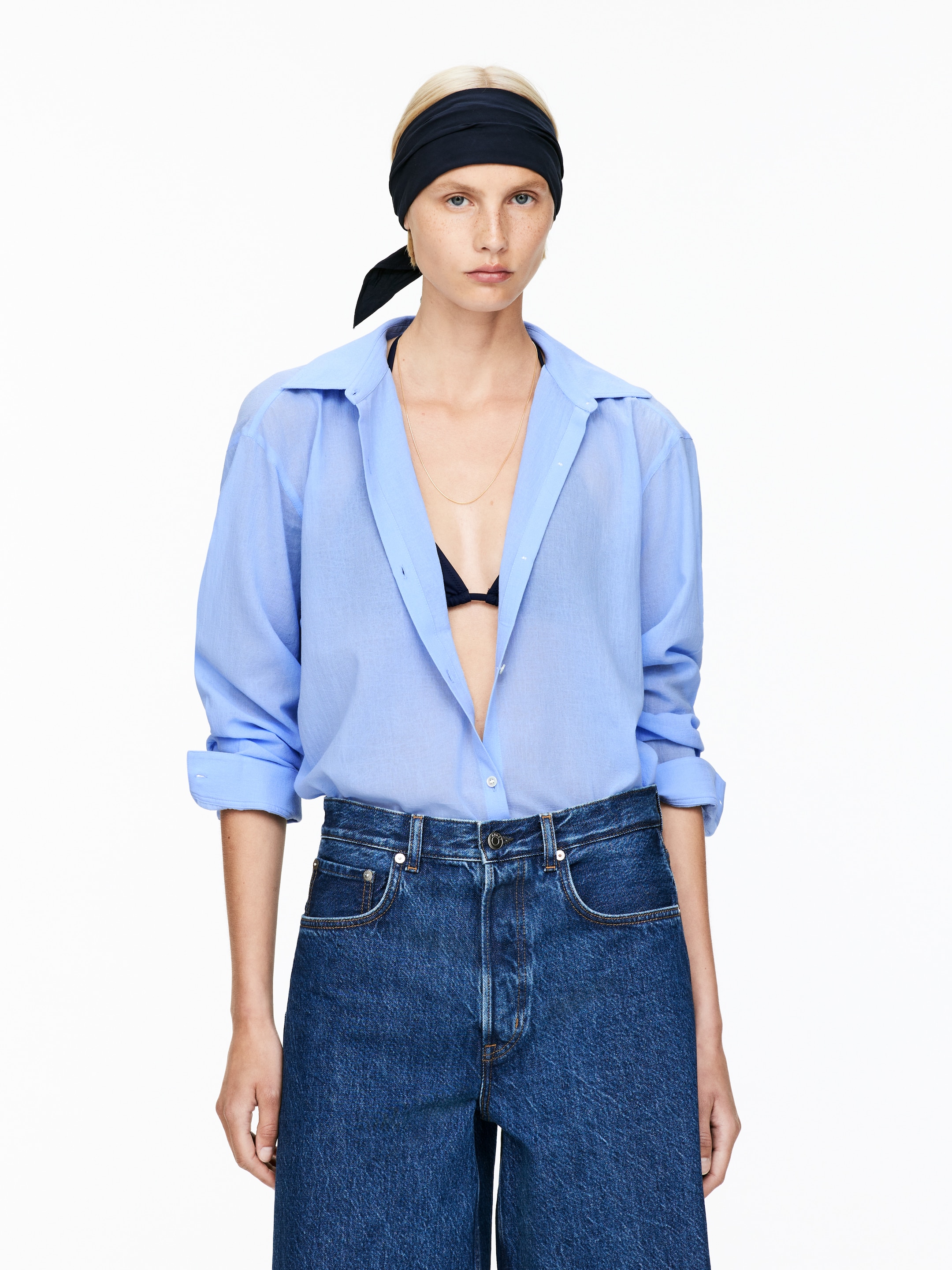 Nagyobb kép megtekintése: Voile ing - Világoskék - NŐI | H&M HU 1