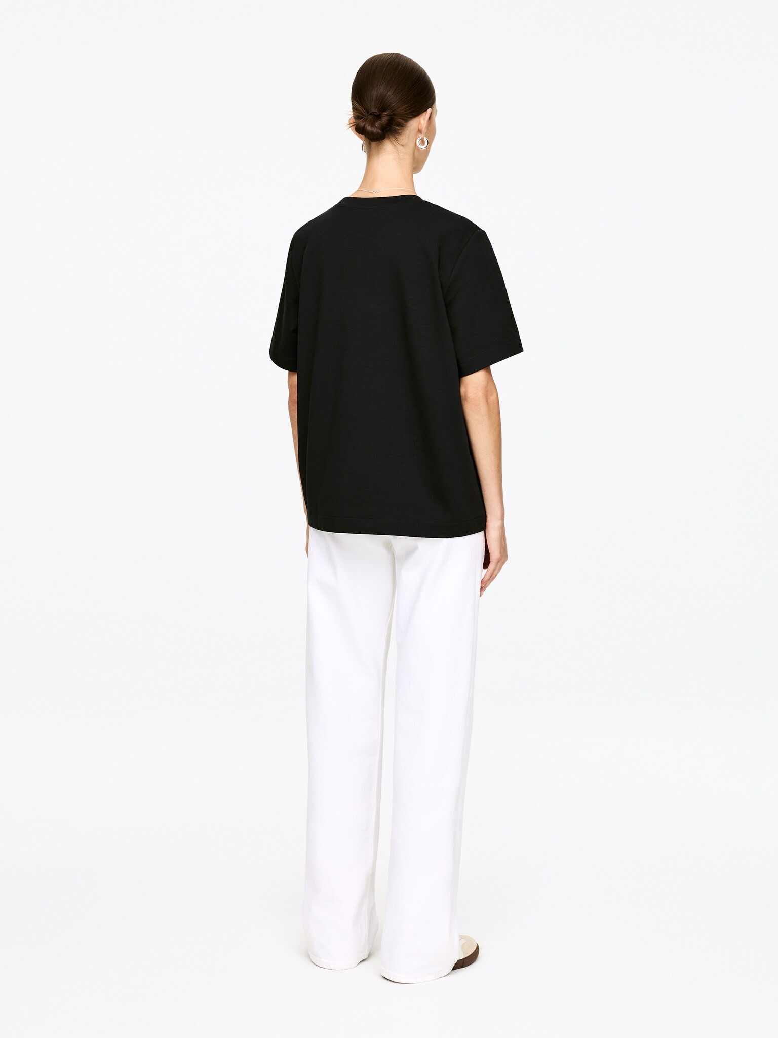 PEARL Schweres T-Shirt - Schwarz/Taupe/Weiß/Rosa/Hellbeige/Graumeliert/Burgunderrot/Dunkelbraun - 3