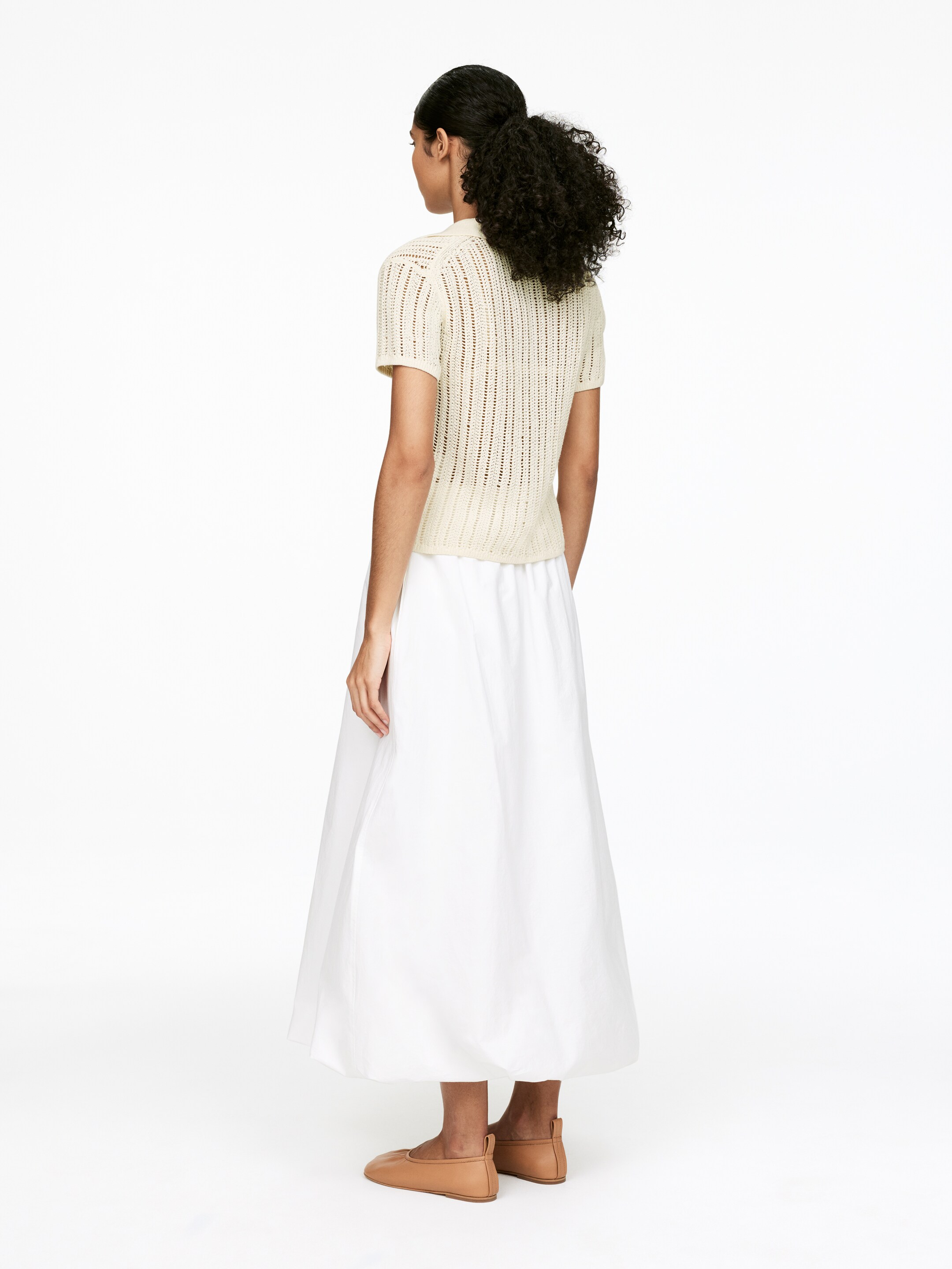Visualizza immagine più grande: Top con lavorazione a maglia aperta - Beige - DONNA | H&M IT 3