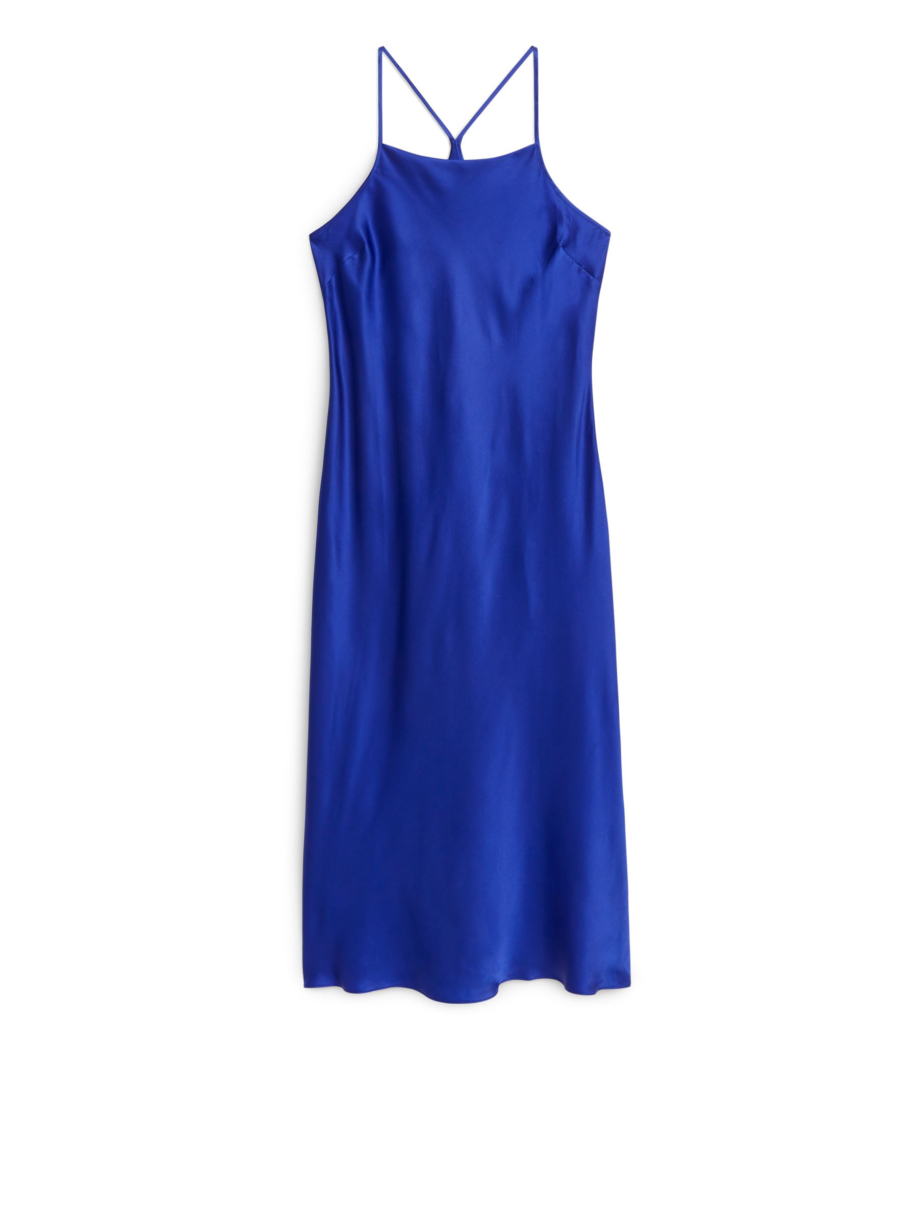 Silk Slip Dress – Bright Blue – Women – ARKET SE