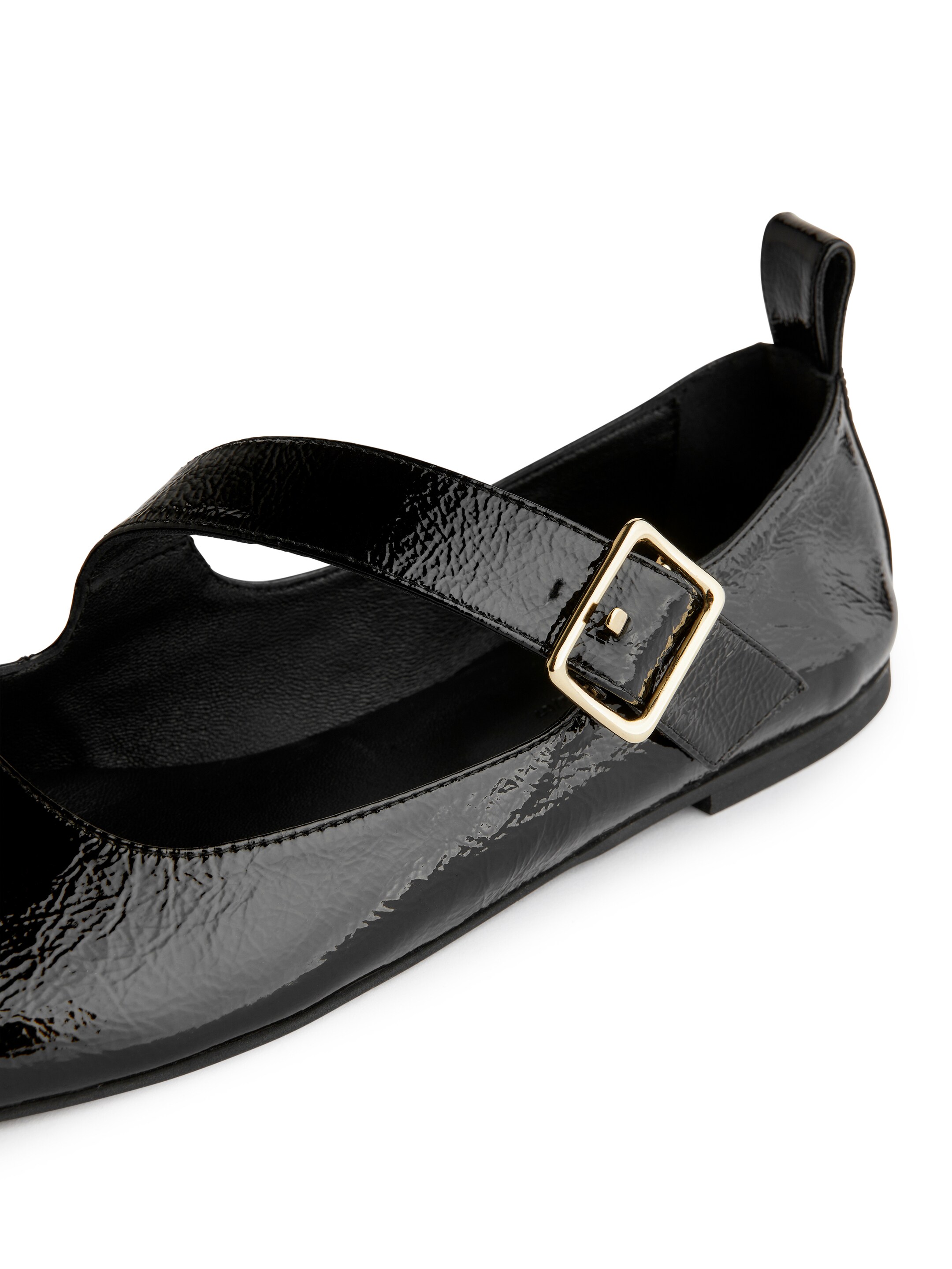Größeres Bild ansehen: Mary-Jane-Ballerina aus Leder - Schwarz - Ladies | H&M DE 5