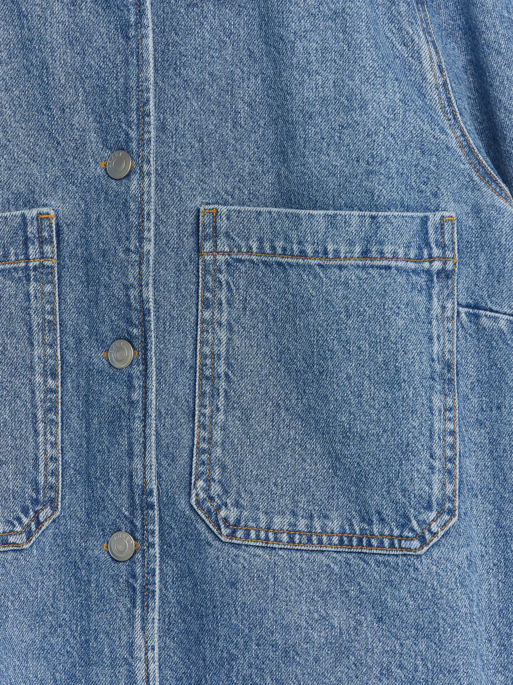 Zobrazit větší obrázek: Džínová košile - Modrá - ŽENY | H&M CZ 4