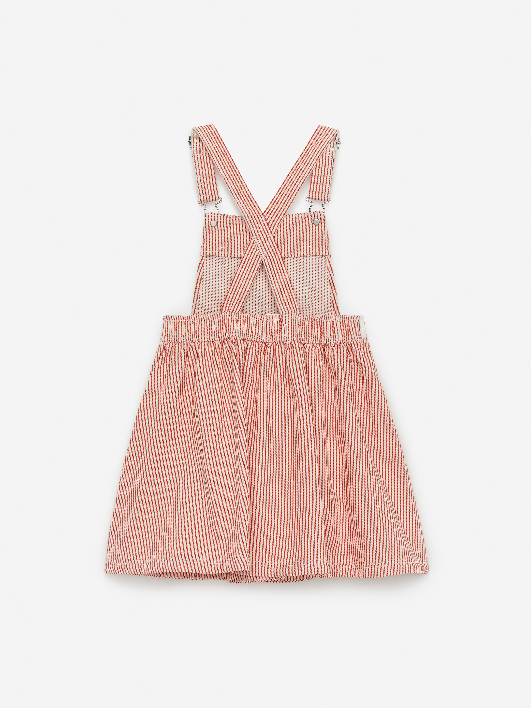 Vestido tipo peto - Rojo/blanco - Corte estándar - Children - StillMedia/DescriptiveStillLife - 1