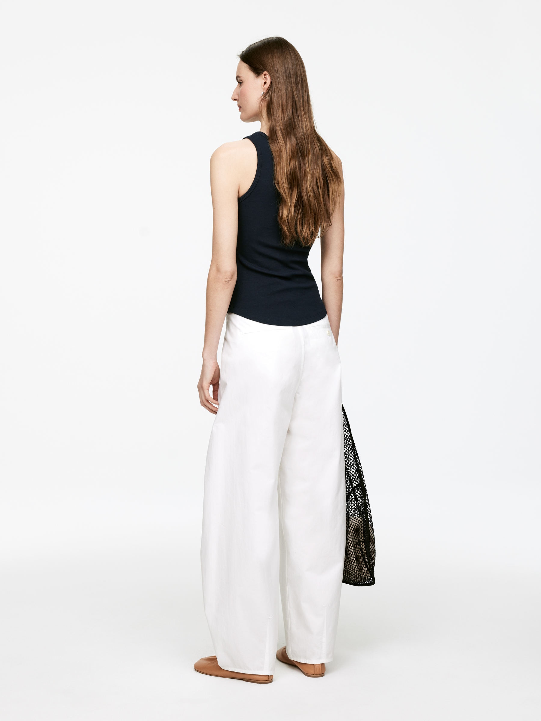 Rib Tank Top - Dark Blue - Slim fit - Women - StillMedia/Lookbook - 5