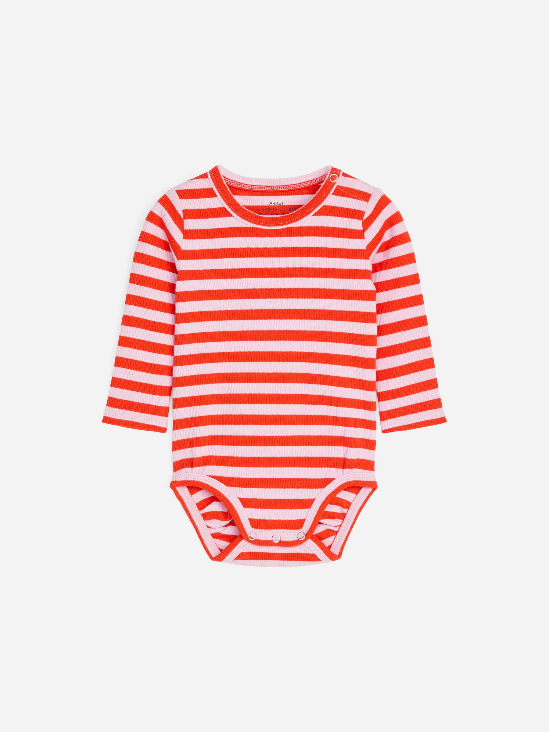 Ribbed Long-Sleeve Bodysuit-#DAB4C7-19601
