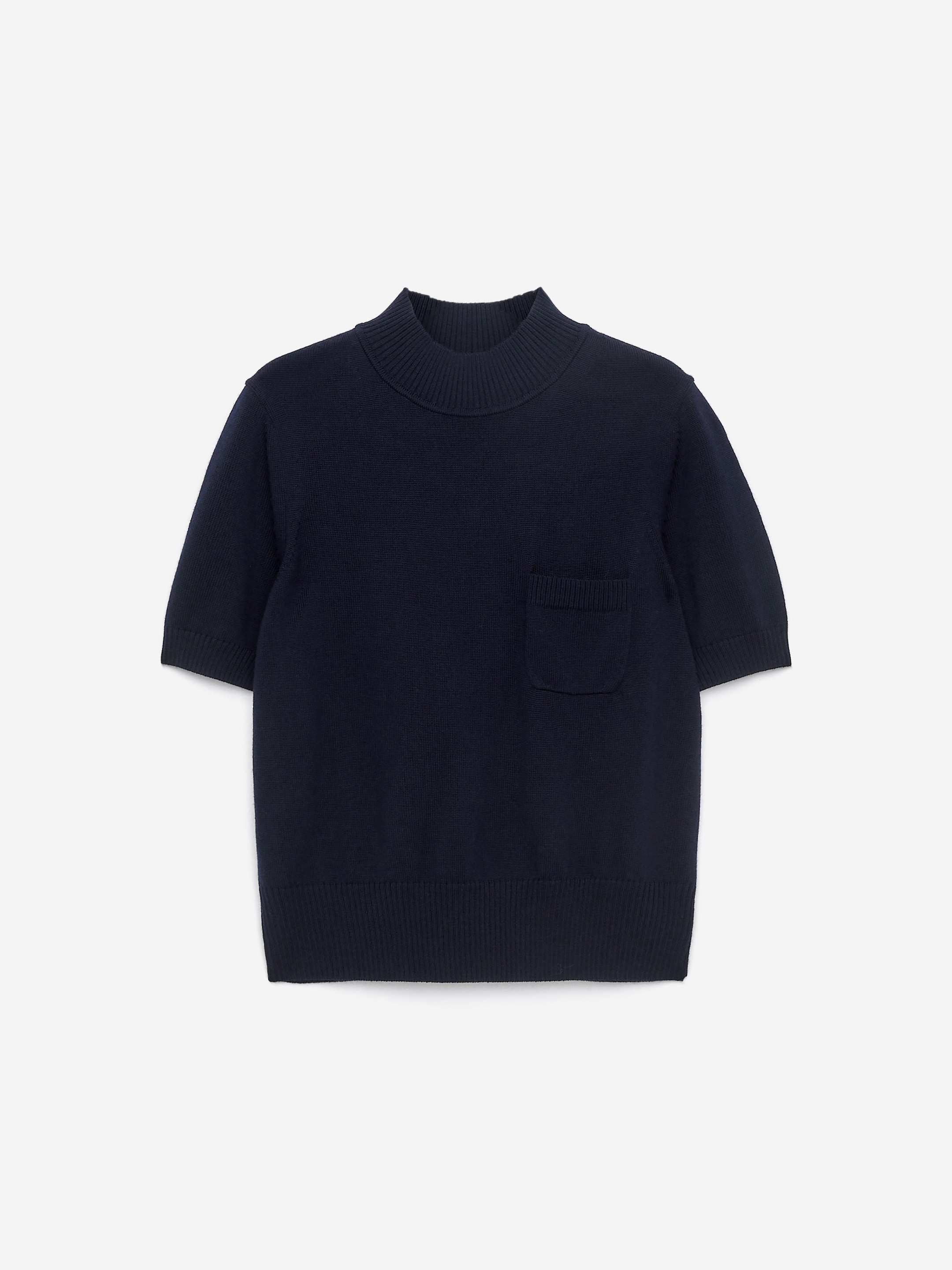Short-Sleeve Merino Jumper-#0A041F-16458