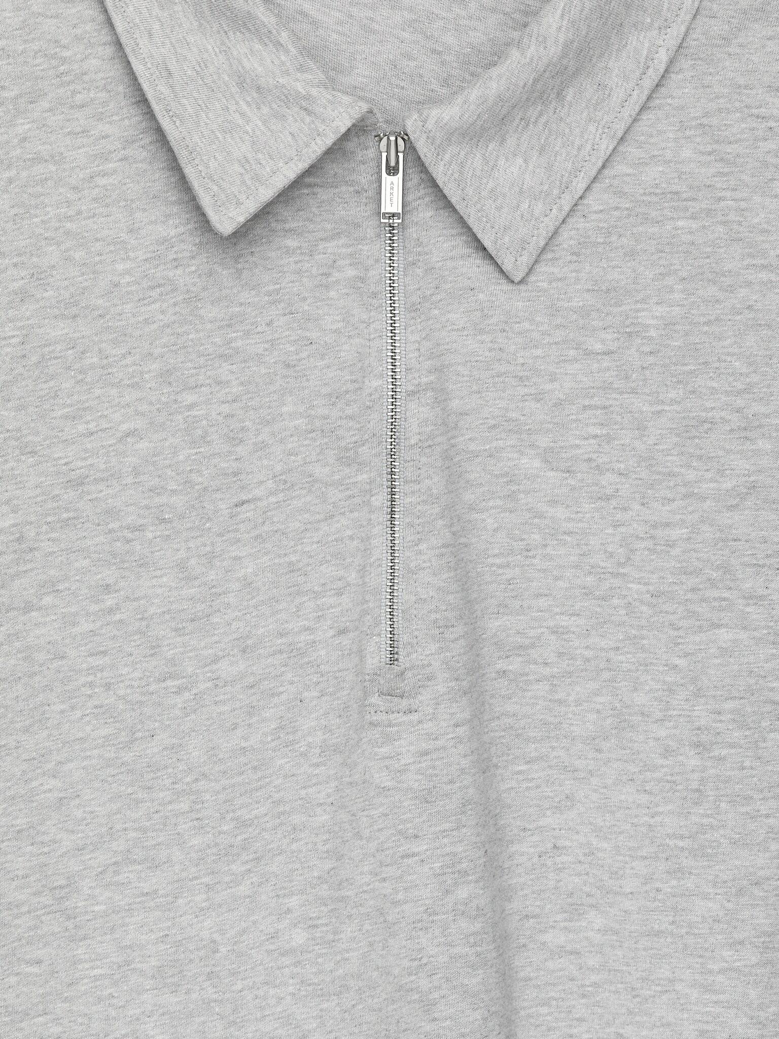 Haut demi-zippé - Gris chiné/Noir - 6
