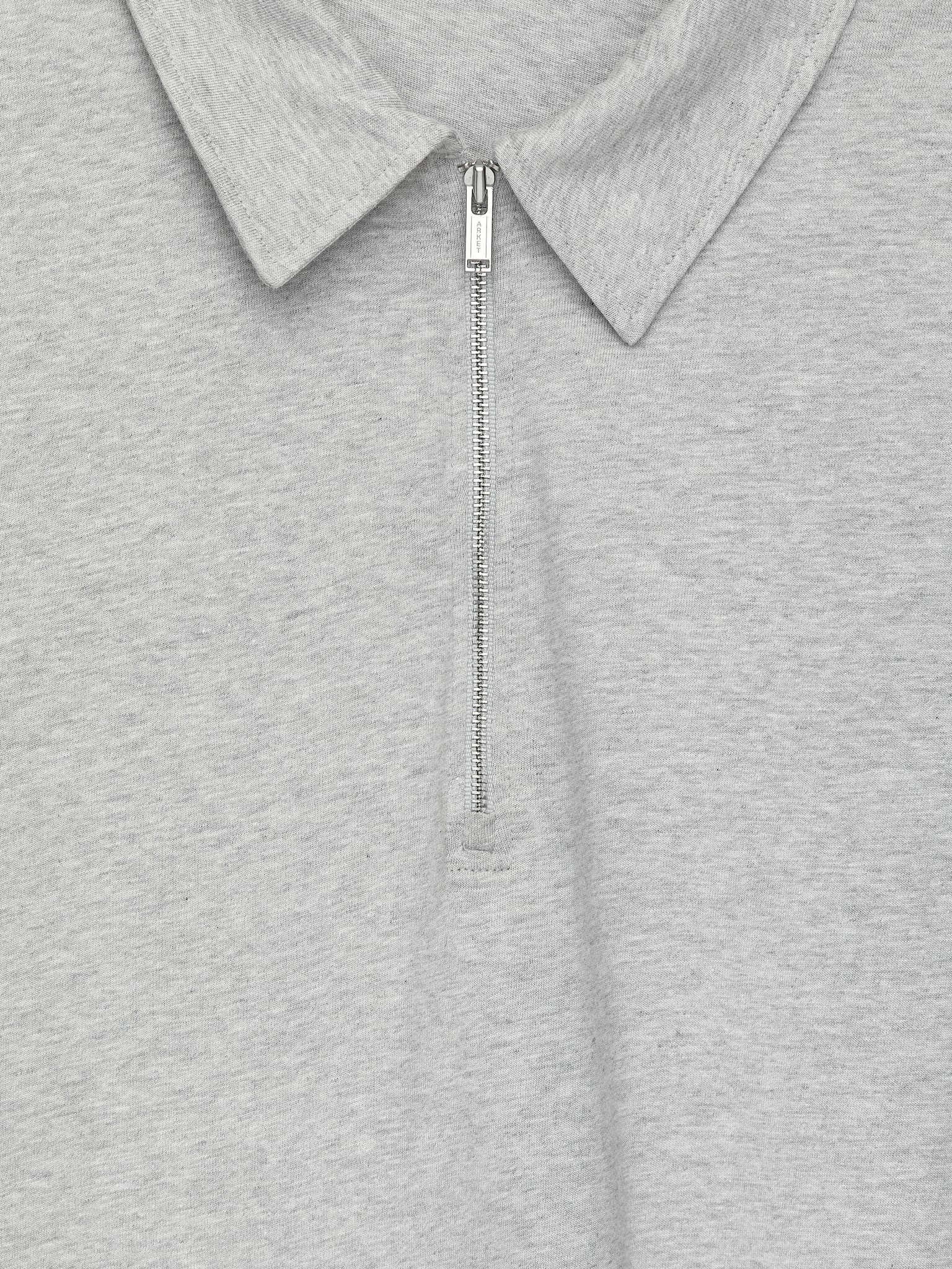 Half-Zip Top - Grey Melange/Black - 4