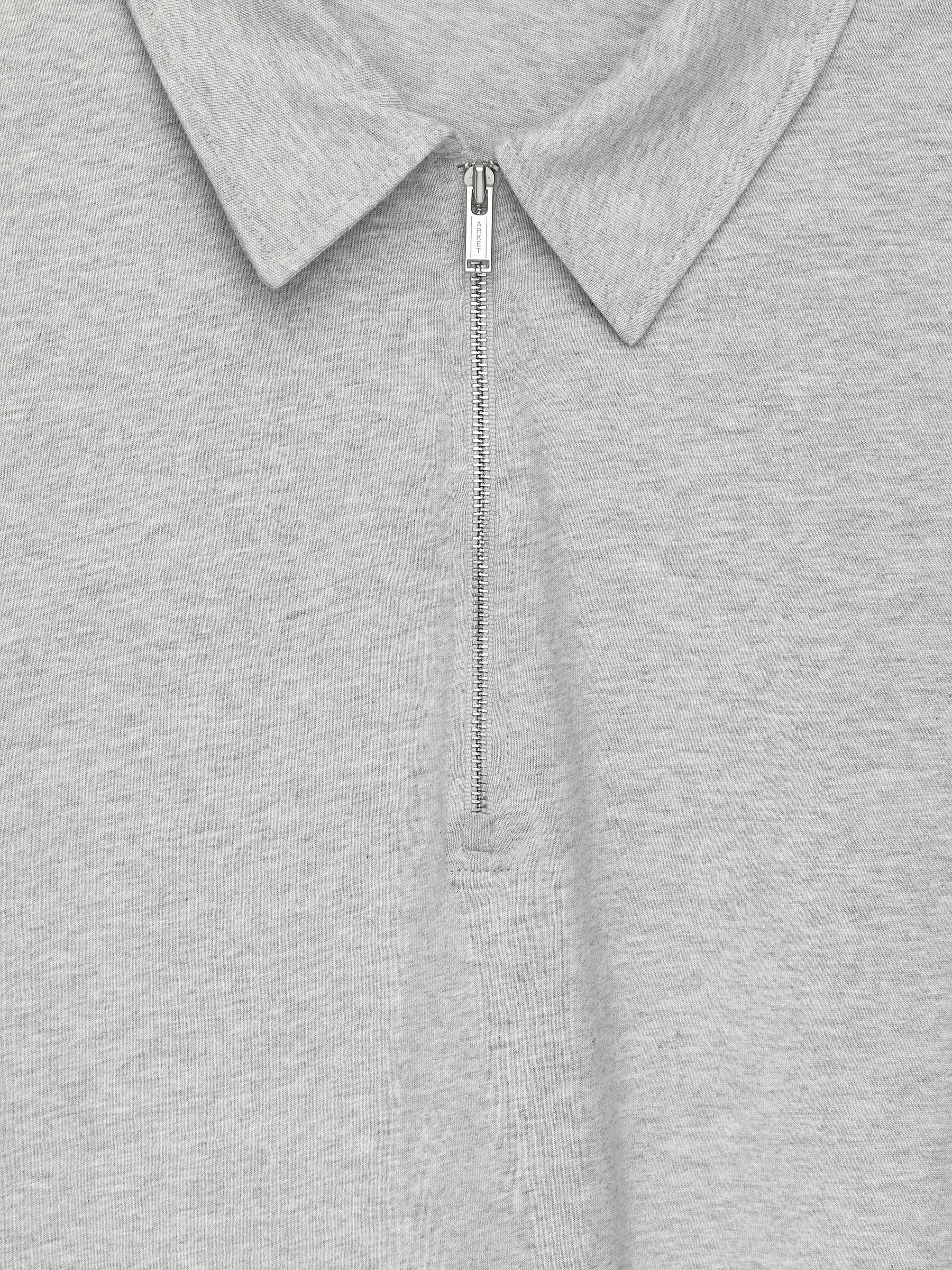 Half-Zip Top - Grey Melange - Slim fit - Women - StillMedia/DescriptiveDetail - 1