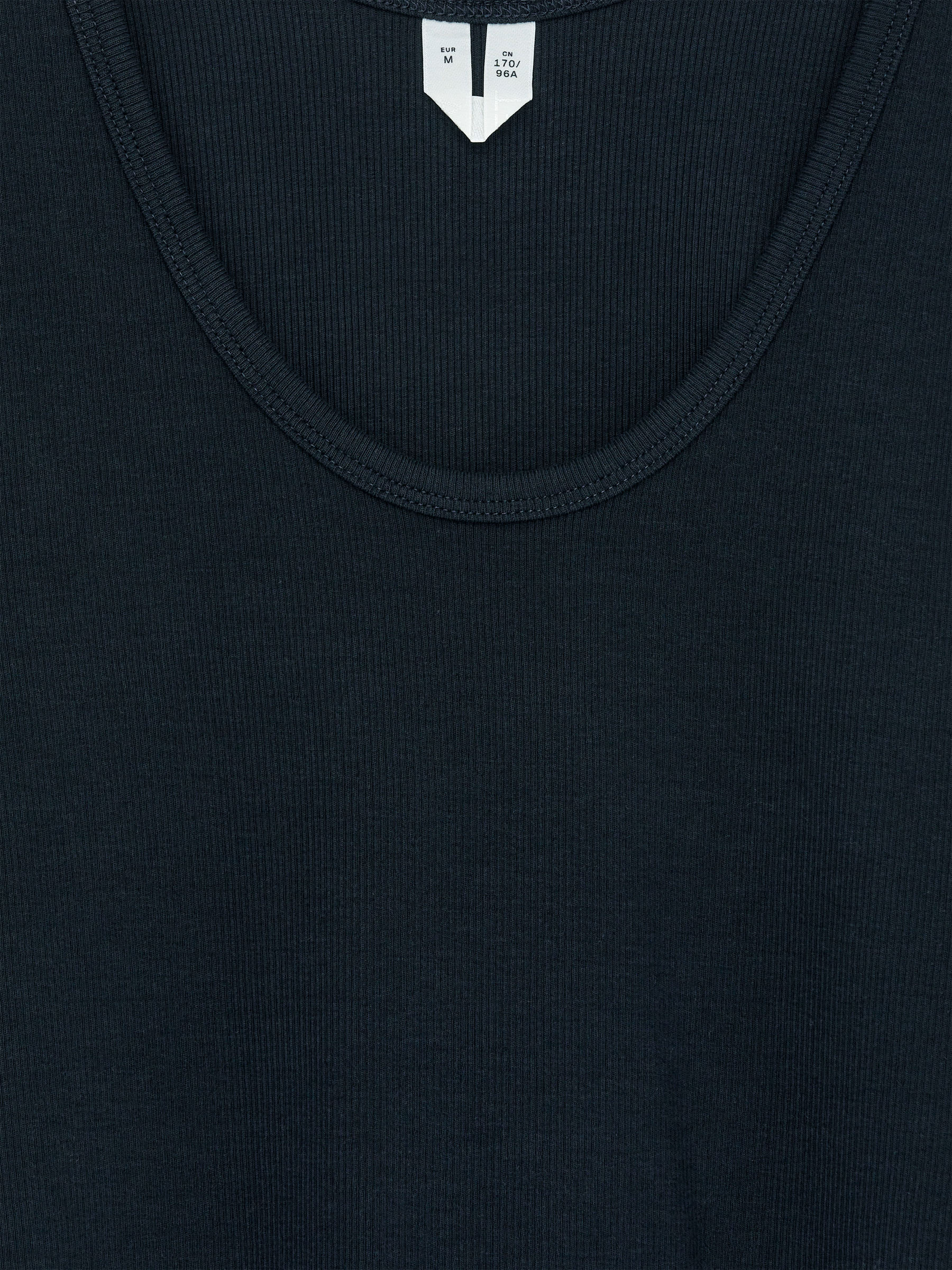 Rib Tank Top - Dark Blue - Slim fit - Women - StillMedia/DescriptiveDetail - 2