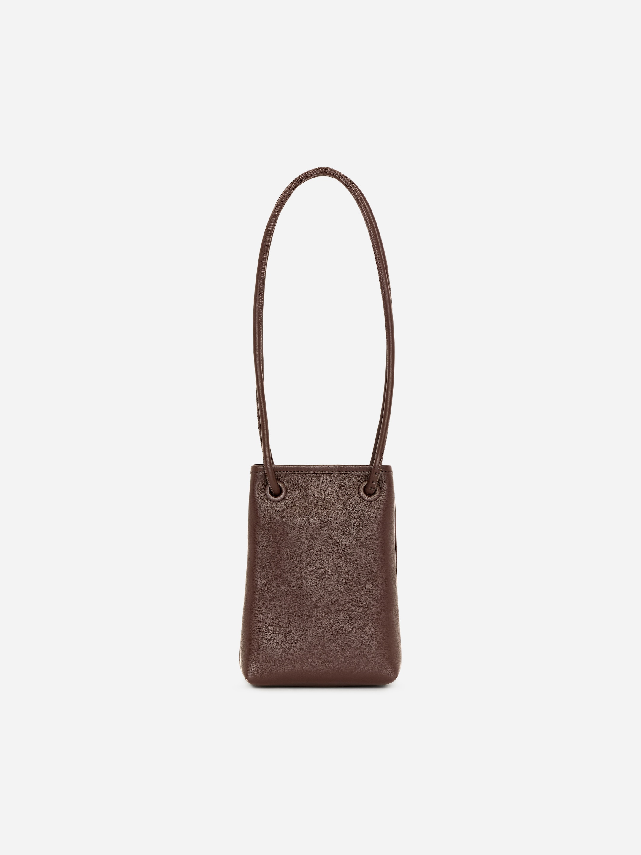 Crossbody-väska i läder-#4B3836-18519