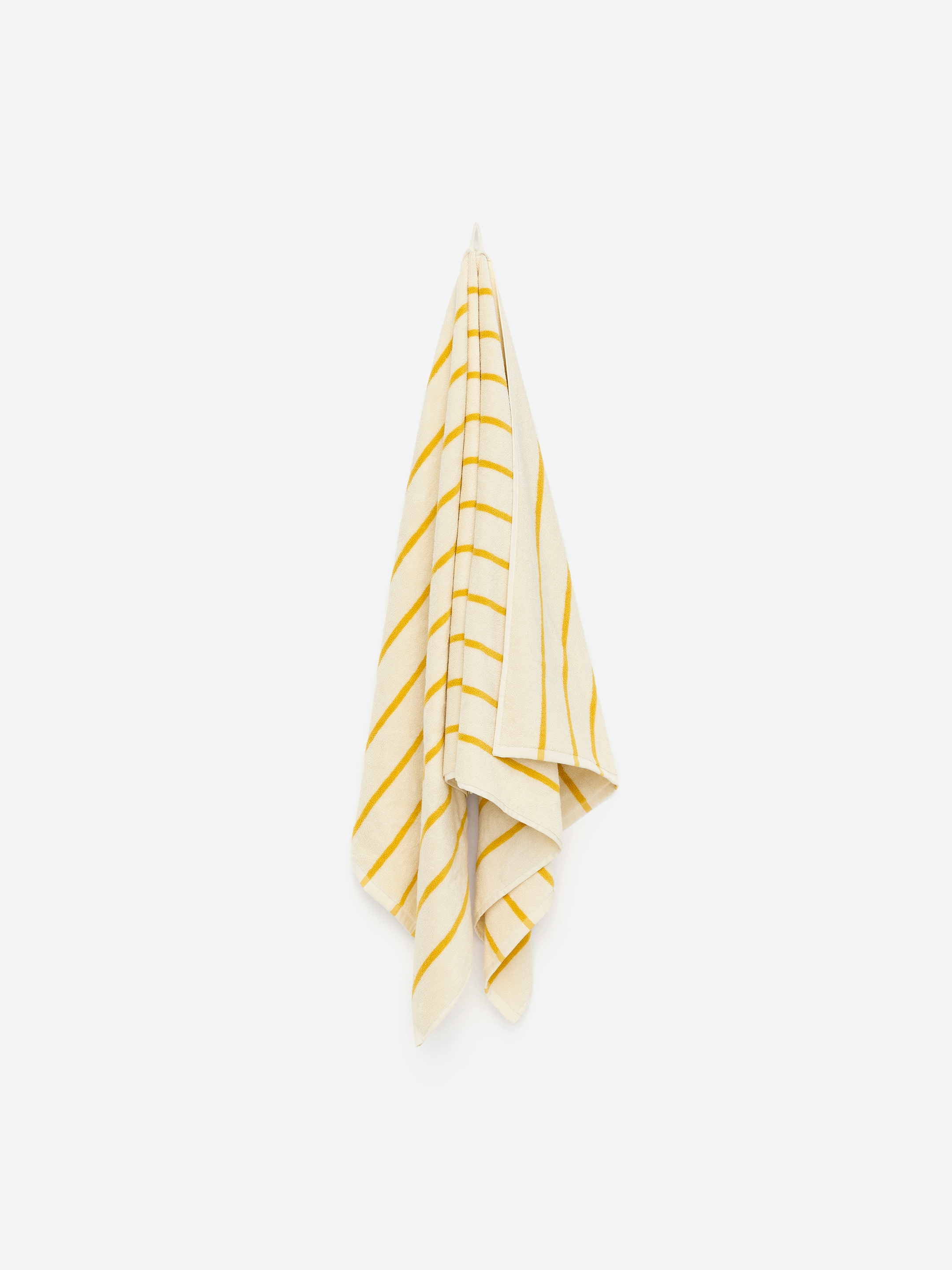 Zobacz większy obraz: Bath Towel 80 x 165 cm - Złamana biel / żółty - HOME | H&M PL 1