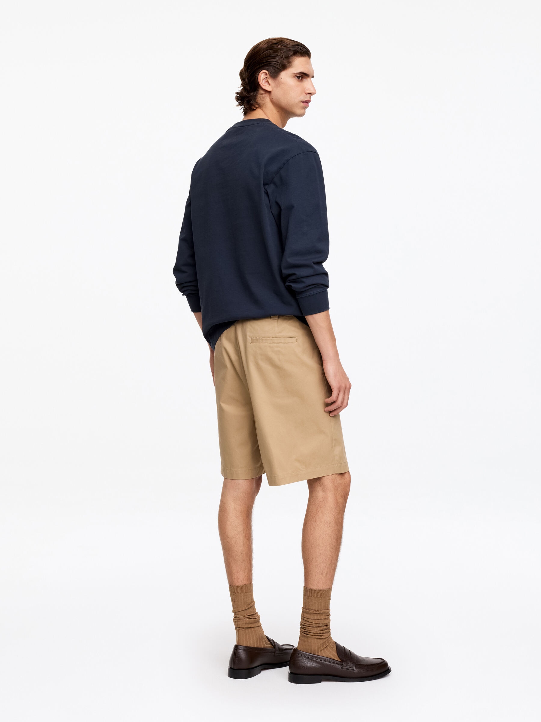 Lockere Twillshorts - Beige - Relaxed Fit - Herren - StillMedia/Lookbook - 2