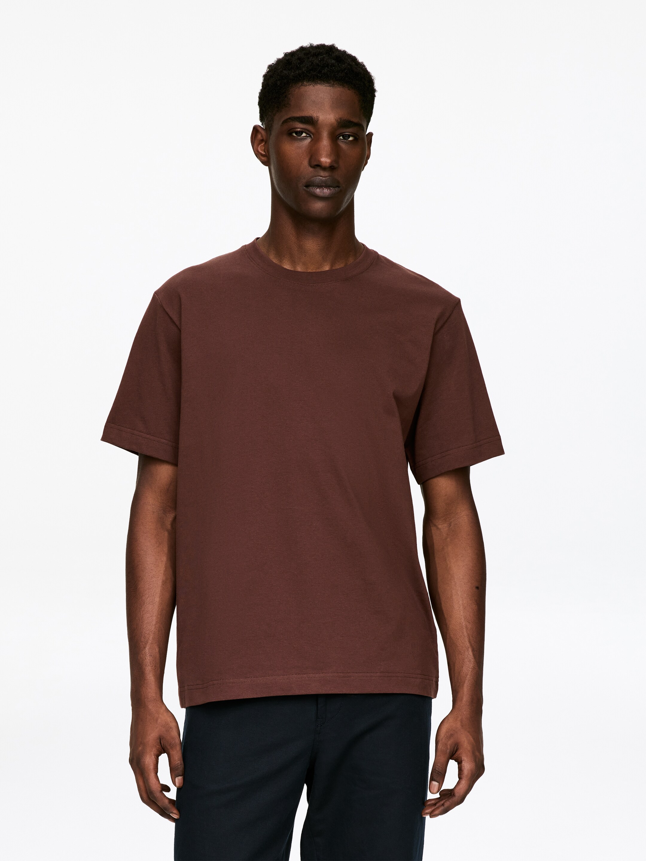 Ingrandisci l'immagine: 220 GSM Relaxed T-Shirt - Brown - UOMO | H&M CH 1