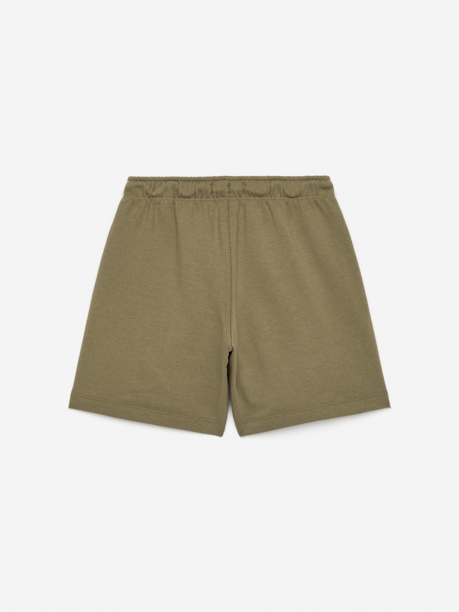Jerseyshorts - Khaki/Dunkelblau/Graumeliert - 3