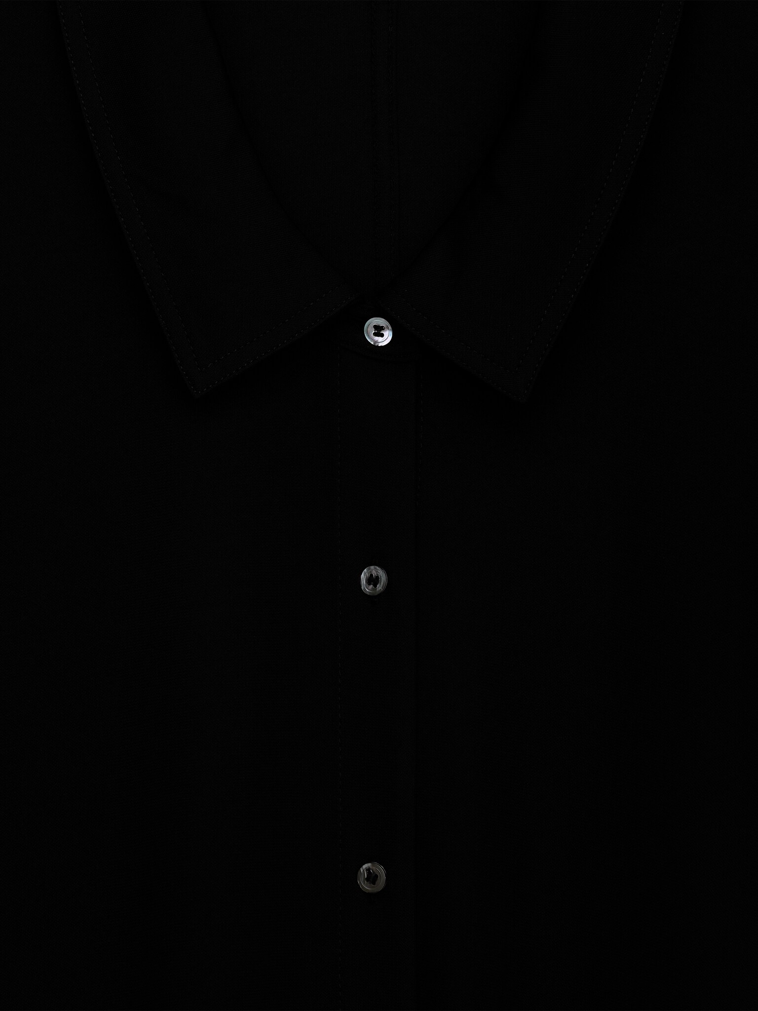 Риза от меко трико - Черен/Тъмночервено - 3