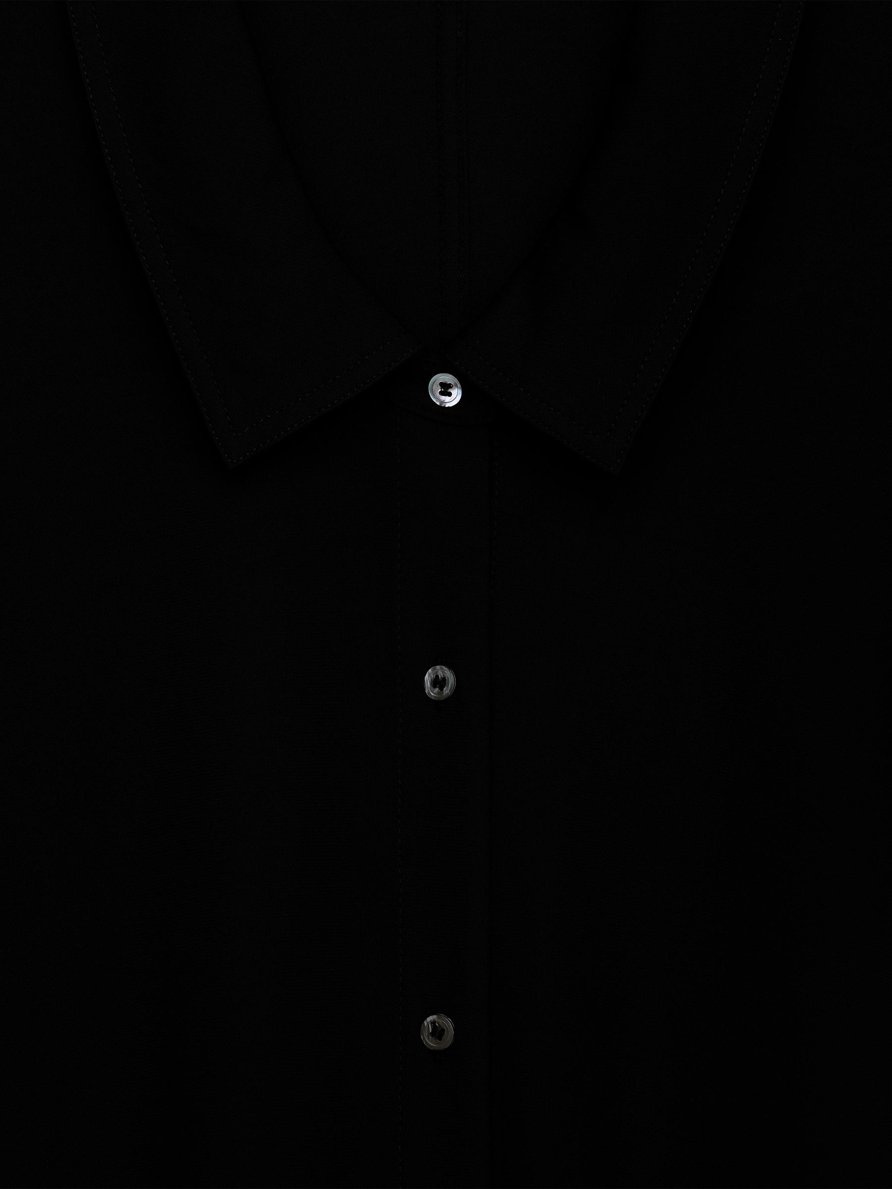 Fluid Jersey Shirt - Black - Slim fit - Women - StillMedia/DescriptiveStillLife - 1