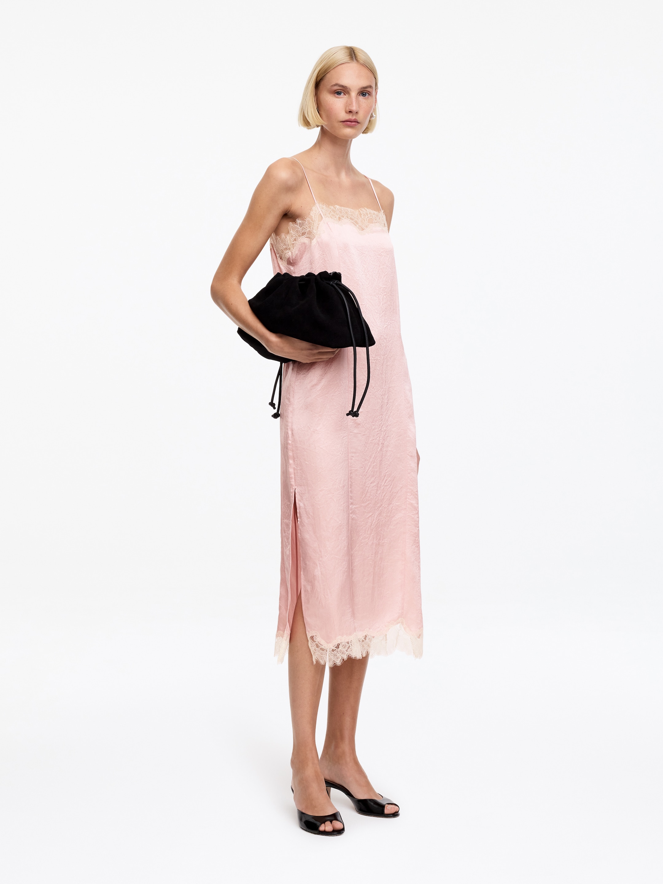 Slipklänning med spets - Rosa - Regular fit - Women - StillMedia/Lookbook - 9