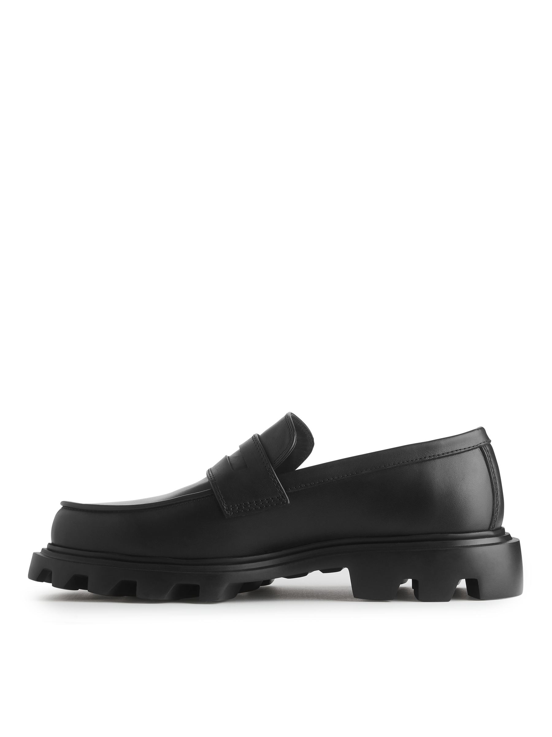 Mocassini chunky in pelle - Nero - Men - StillMedia/DescriptiveStillLife - 6