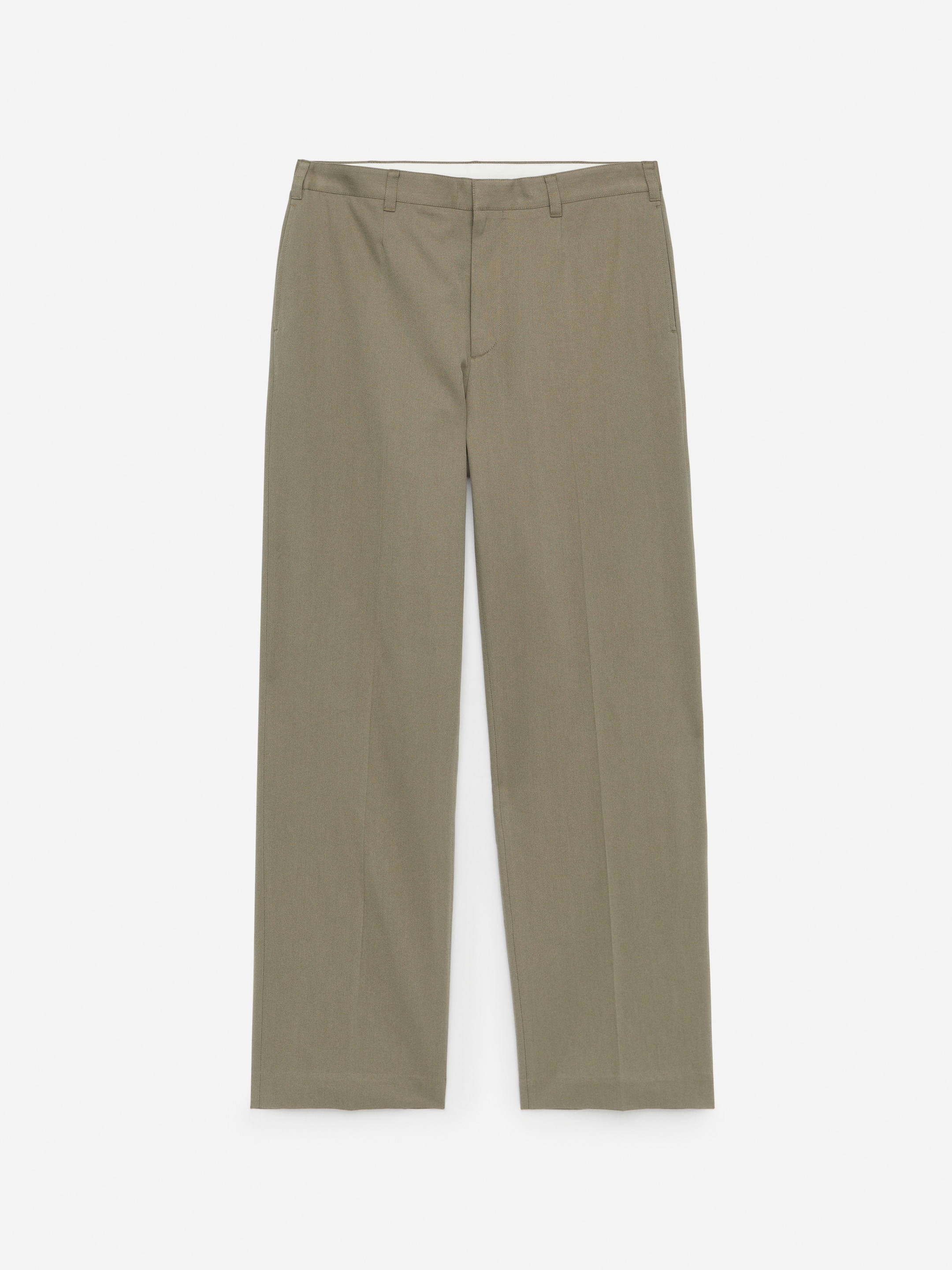 Tailored Wide-Fit Trousers - Khaki Green - Regular fit - Men - StillMedia/DescriptiveStillLife - 2