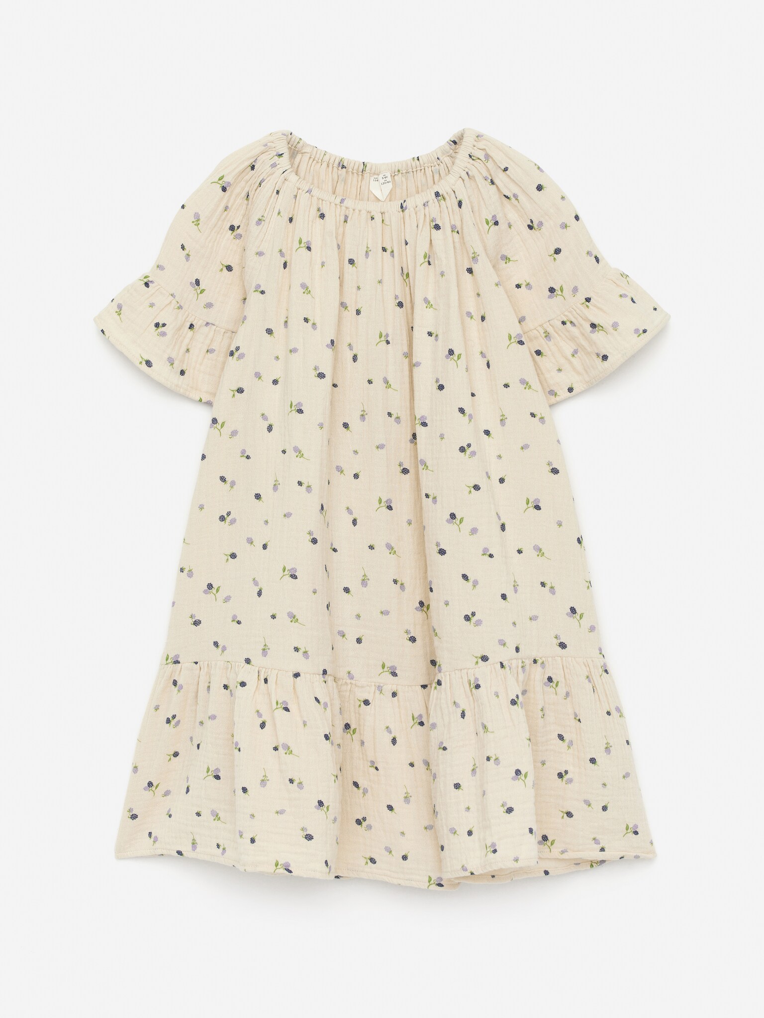 Βαμβακερό Μουσελίν Φόρεμα - Μπεζ/Βατόμουρα/Λιλά/Κεράσια