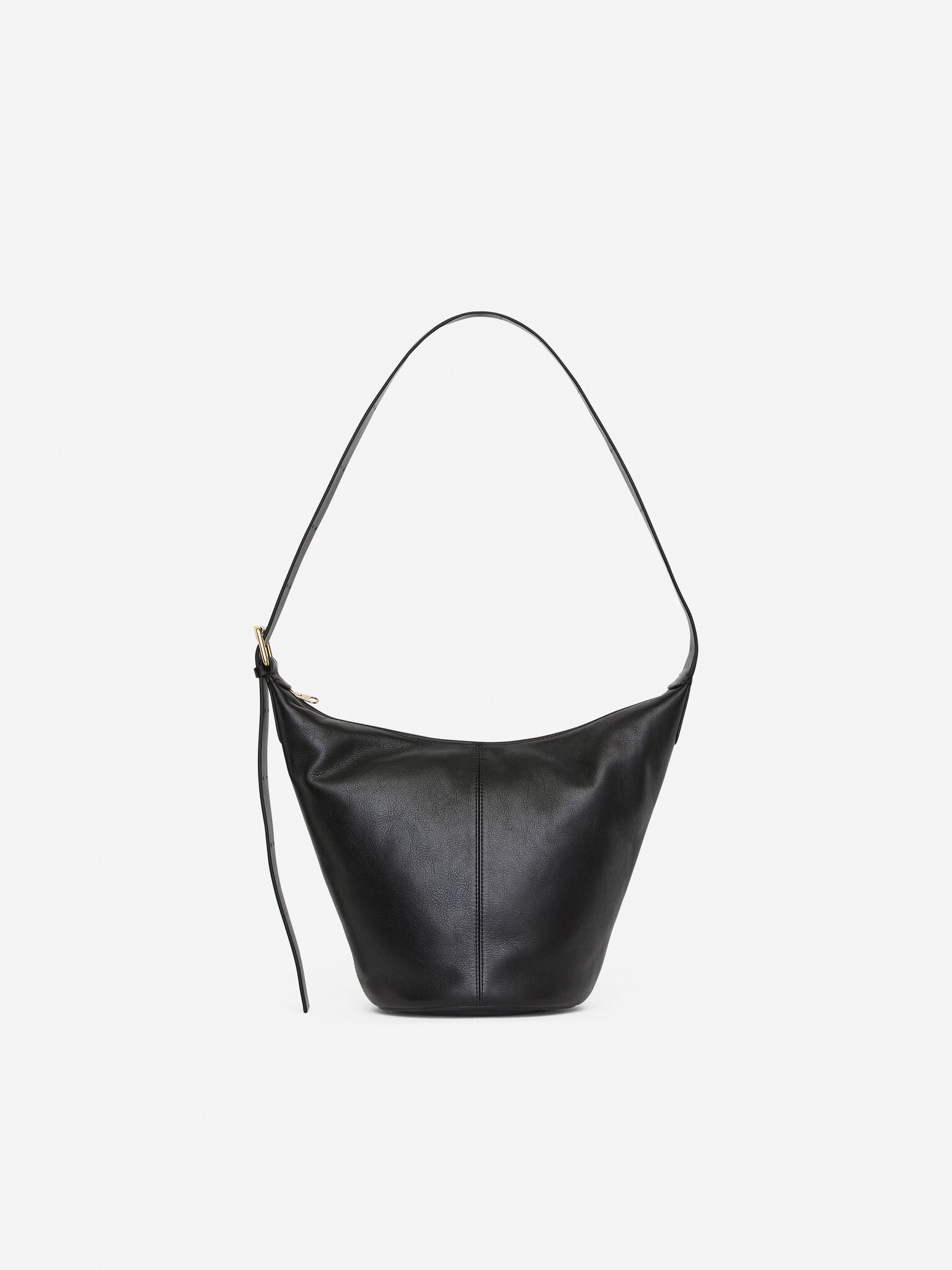 Bucket Bag aus Leder - Schwarz