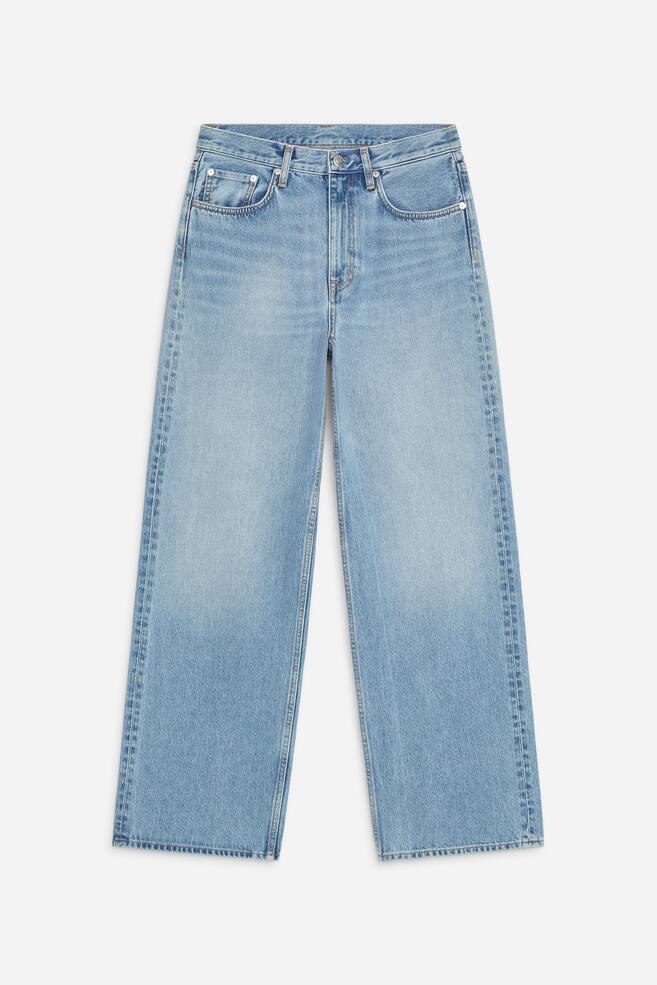 CORAL Wide Jeans - Verwaschenes Blau/Dunkelblau/Cremeweiß/Dunkelblau/Weiß/Cremeweiß/Blau - 1
