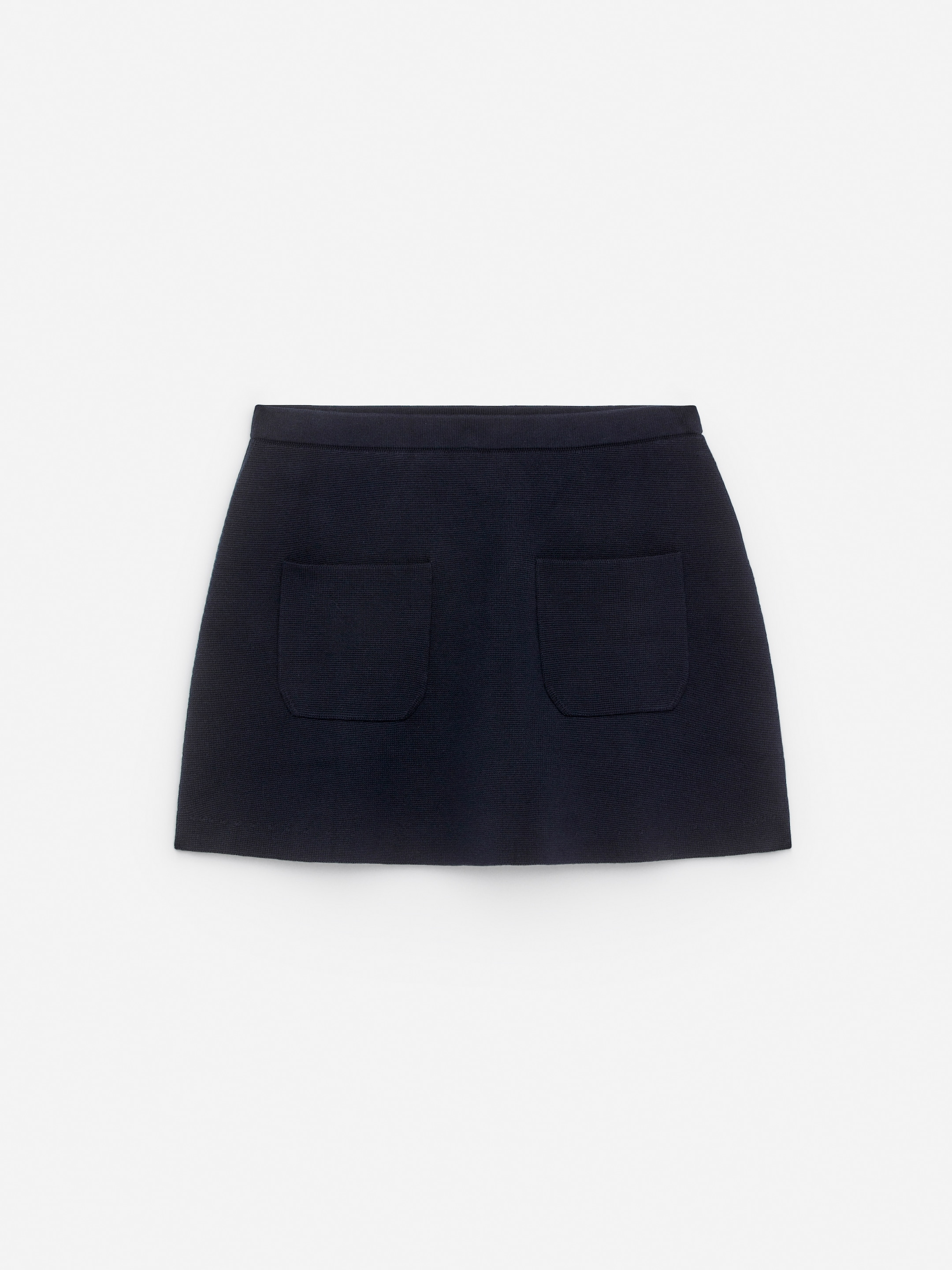 Knitted Mini Skirt - Dark Blue - Regular fit - Women - StillMedia/DescriptiveStillLife - 1