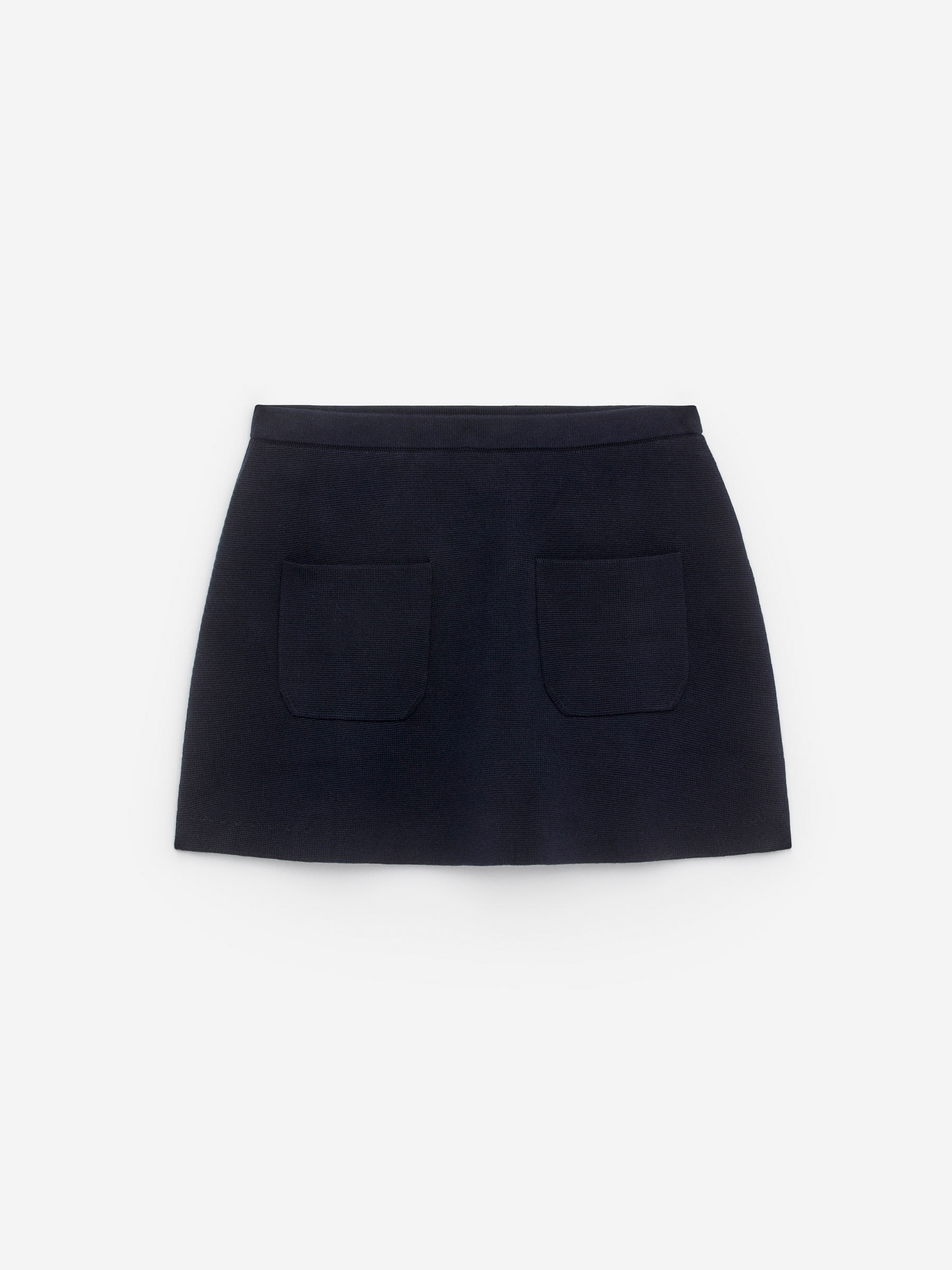 Knitted Mini Skirt-#0A041F-15963