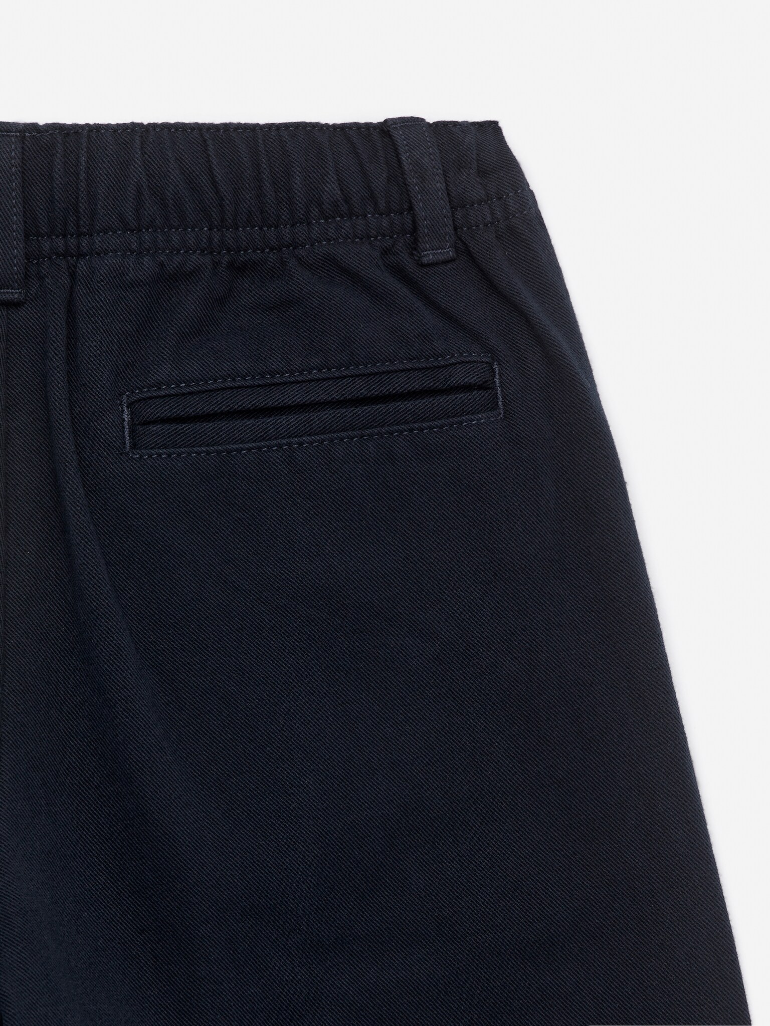 Tapered Cotton Chinos - Dark Blue/Beige - 3