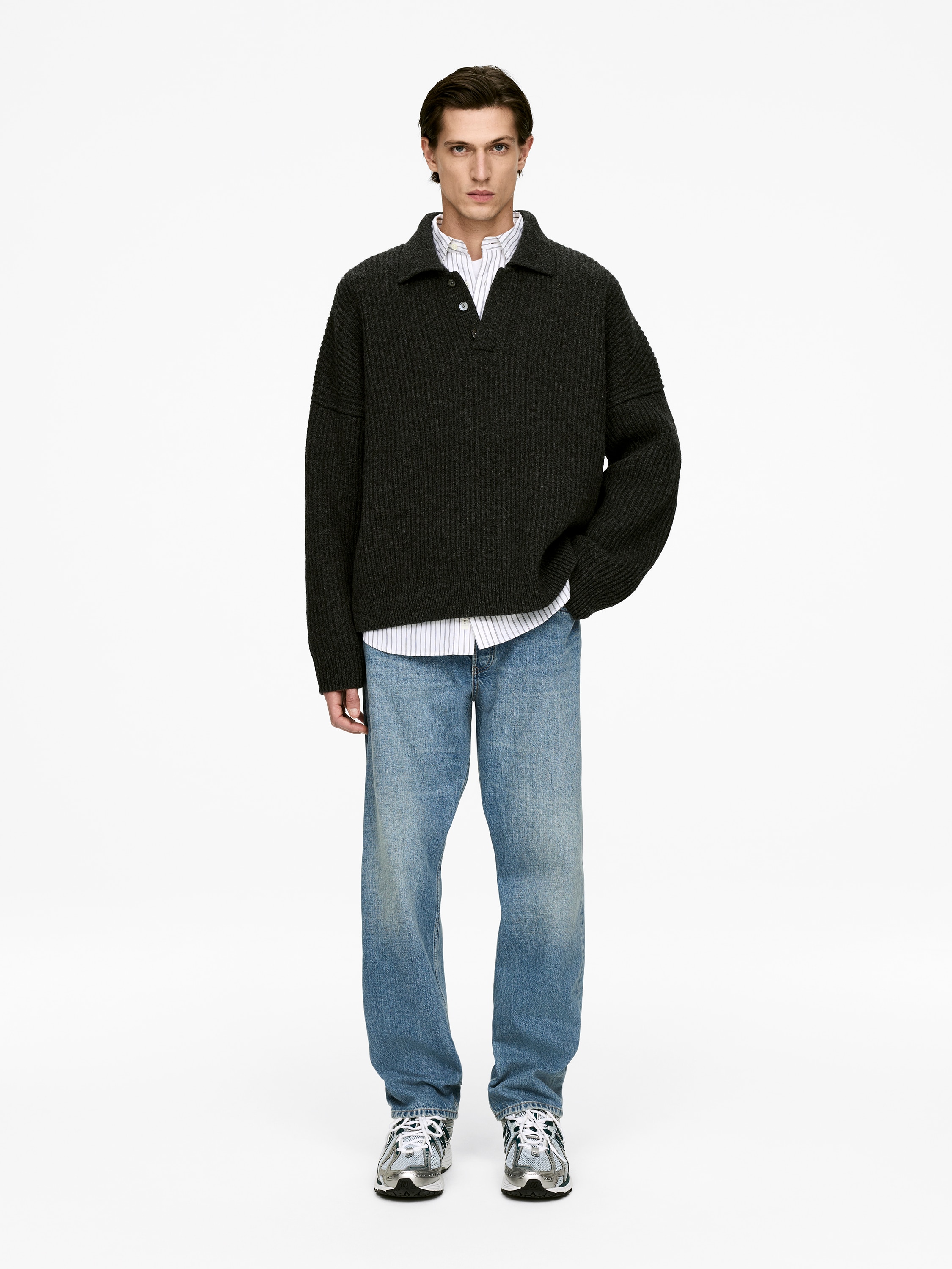 Jeans OCEAN loose straight - Blu medio/Blu/Écru/Blu scuro/Blu/Blu medio/Blu scuro