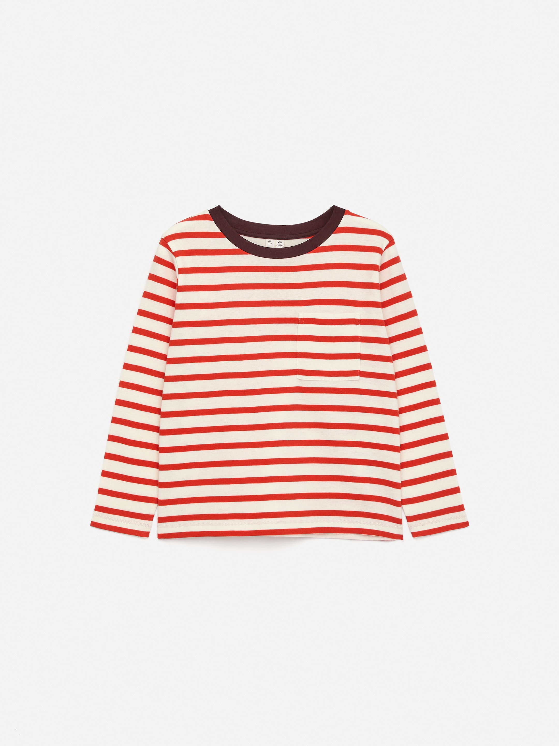 Grotere afbeelding bekijken: Long-Sleeved T-Shirt - Gebroken wit/rood - KINDEREN | H&M BE 1