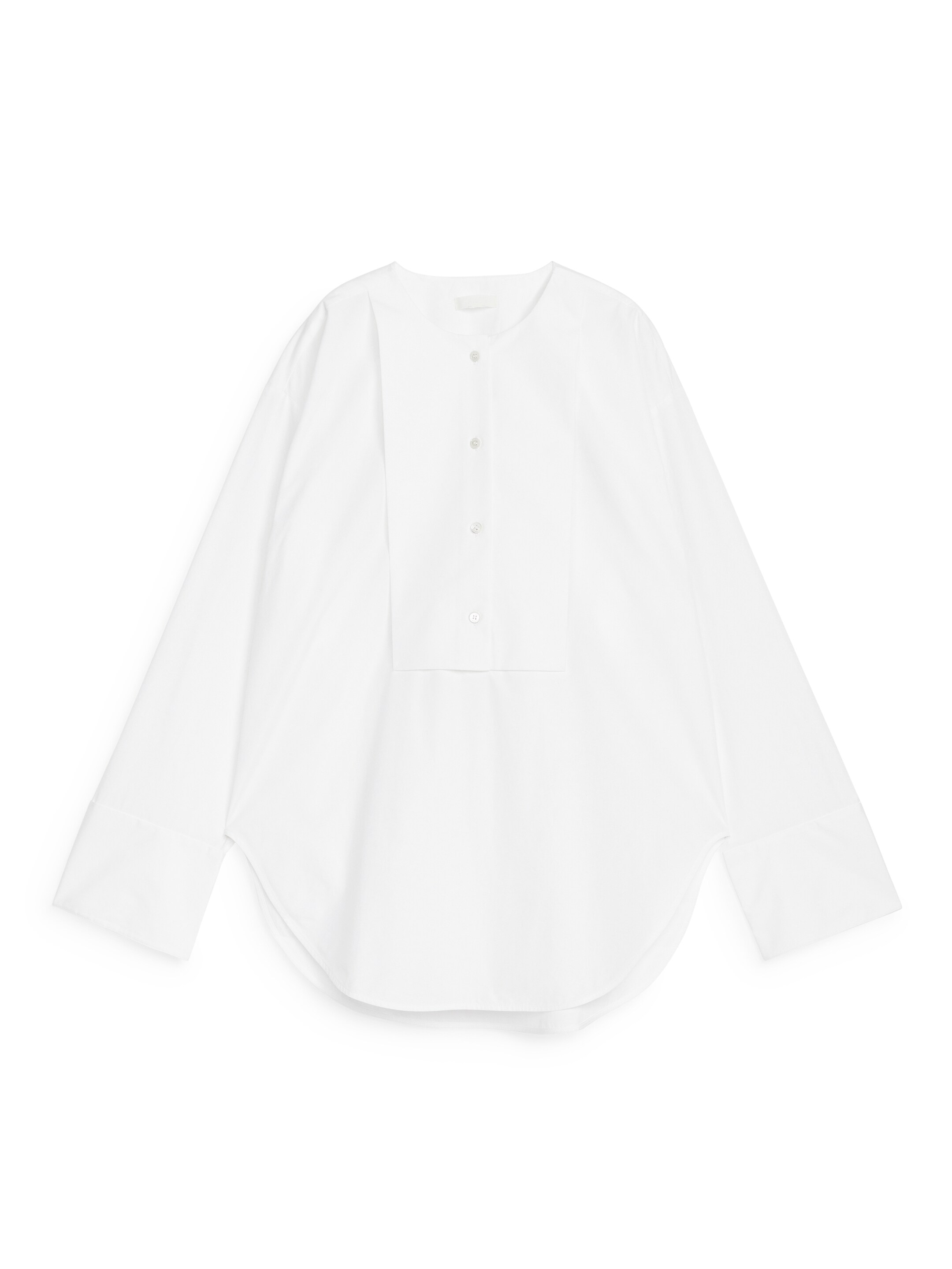View larger image: Bib-Front Blouse - White - Ladies | H&M GB 1