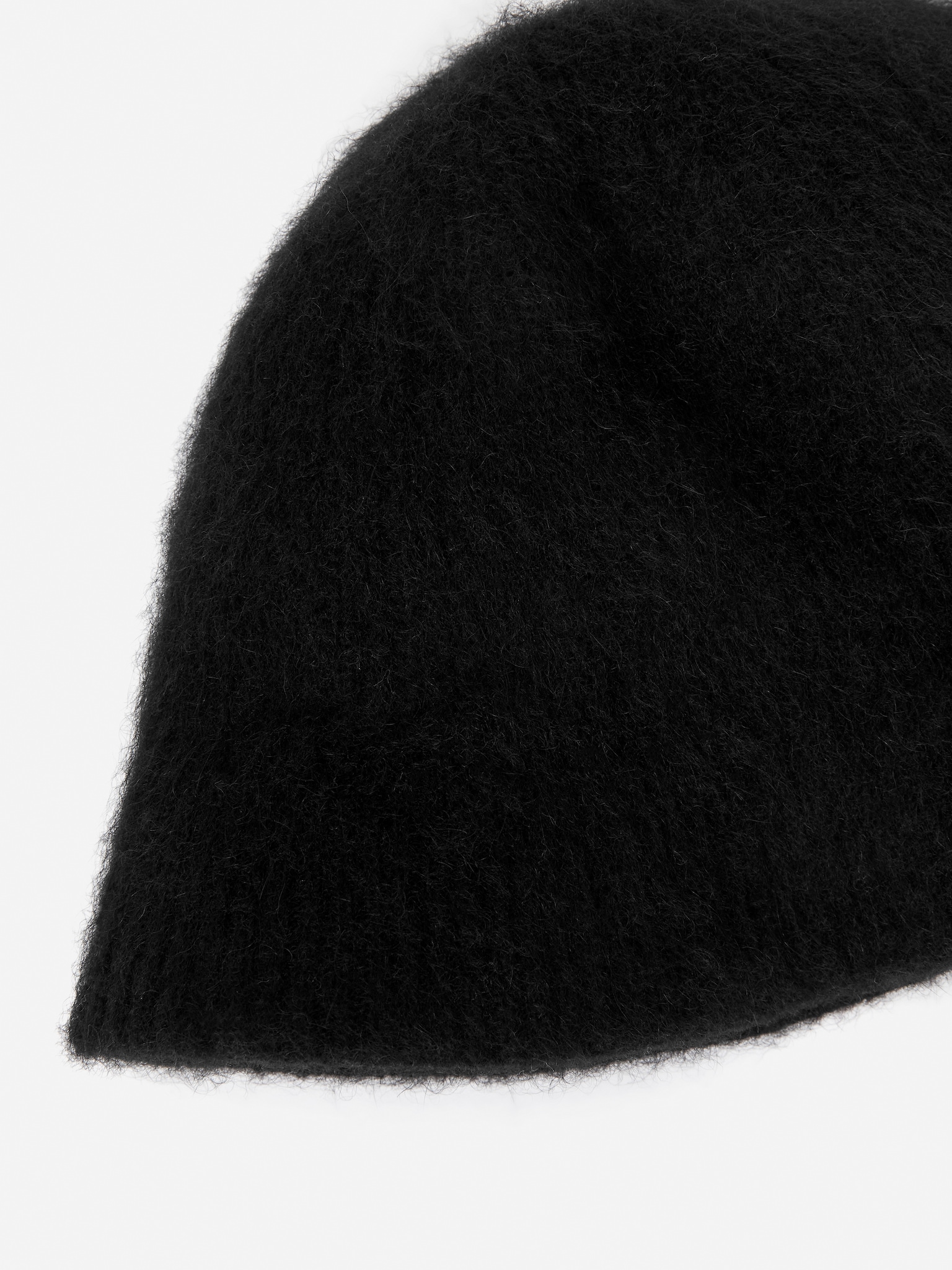 Wool-Alpaca Blend Hat - Black - 4