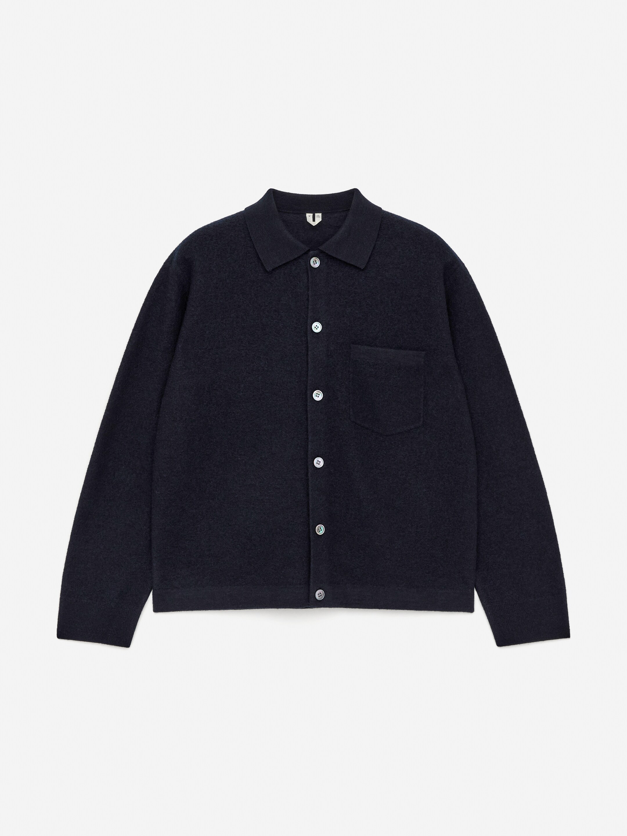 Προβολή μεγαλύτερης εικόνας: Ζακέτα από βρασμένο μαλλί - Σκούρο μπλε - Men | H&M GR 5