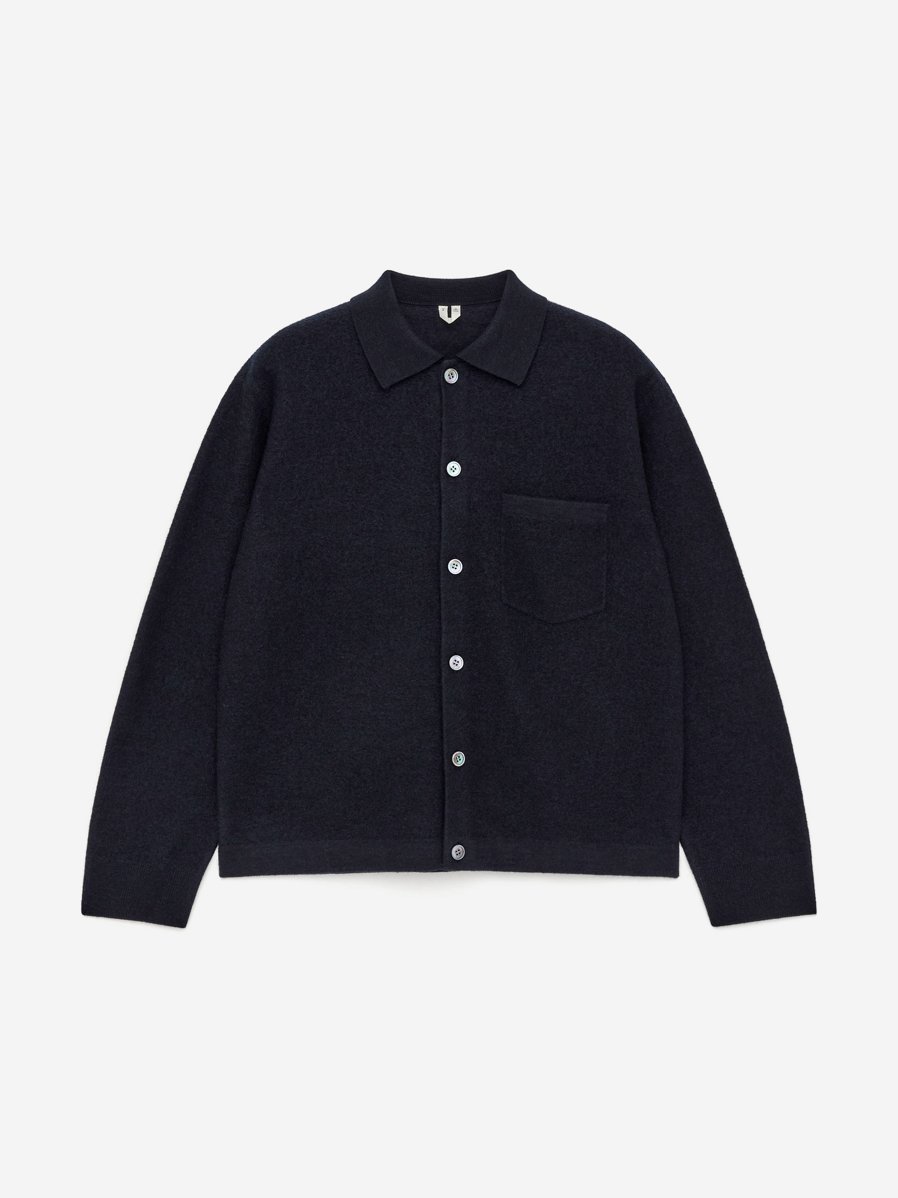 Boiled Wool Cardigan-#272930-17108